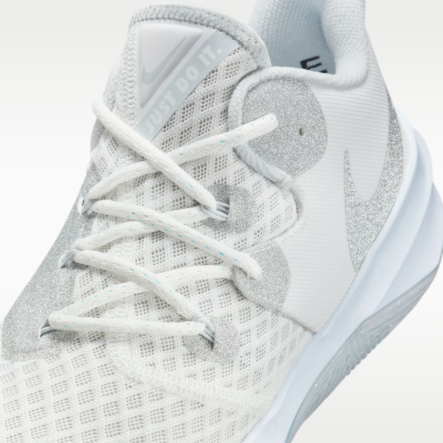 Волейбольные кроссовки Nike Zoom Hyperspeed Court SE, цвет: Снежный белый / Платиновый — фото 7