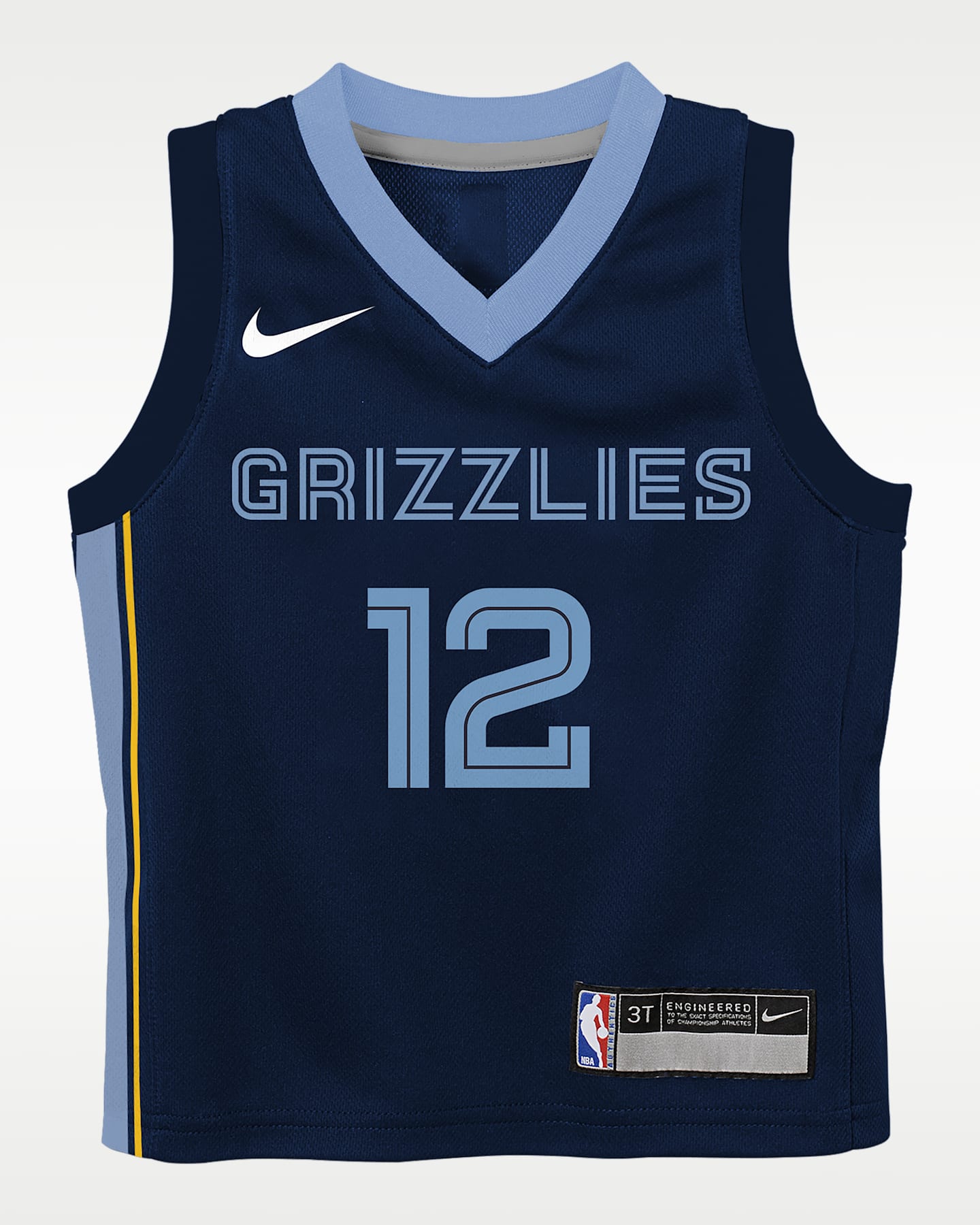 Детский топ Nike Ja Morant Memphis Grizzlies Icon Edition NBA Swingman Jersey, цвет: Тёмно-синий — фото 3