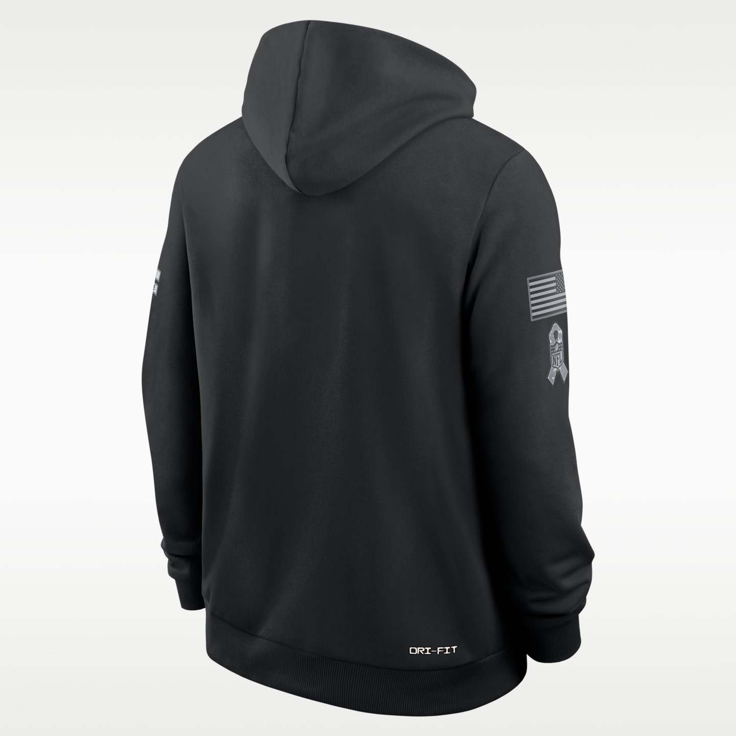Мужское худи Nike Dri-FIT NFL Miami Dolphins Salute to Service Sideline, цвет: Чёрный — фото 2