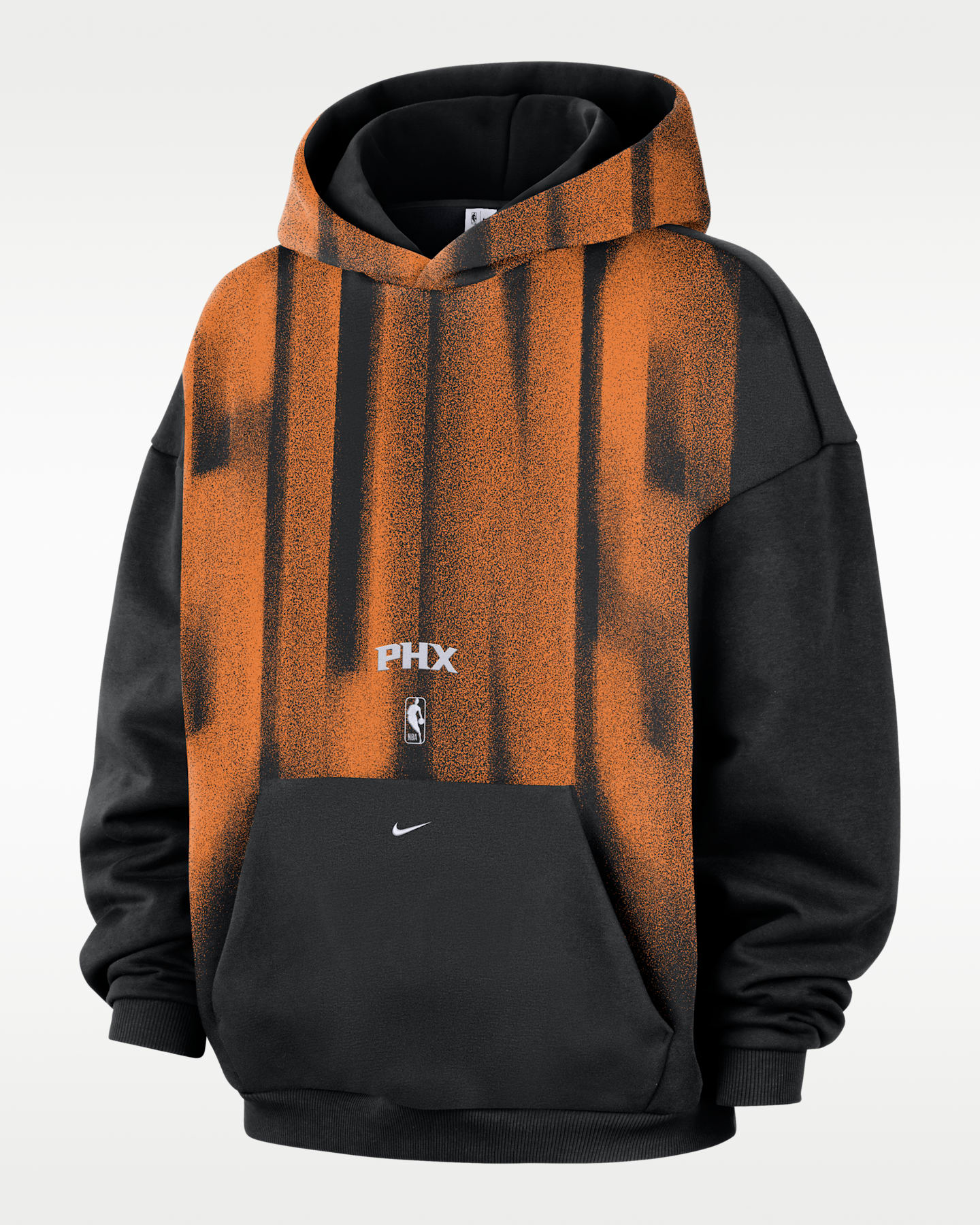 Мужское худи Nike Phoenix Suns Standard Issue Therma-FIT Fleece Basketball, цвет: Чёрный / Белый — фото 4