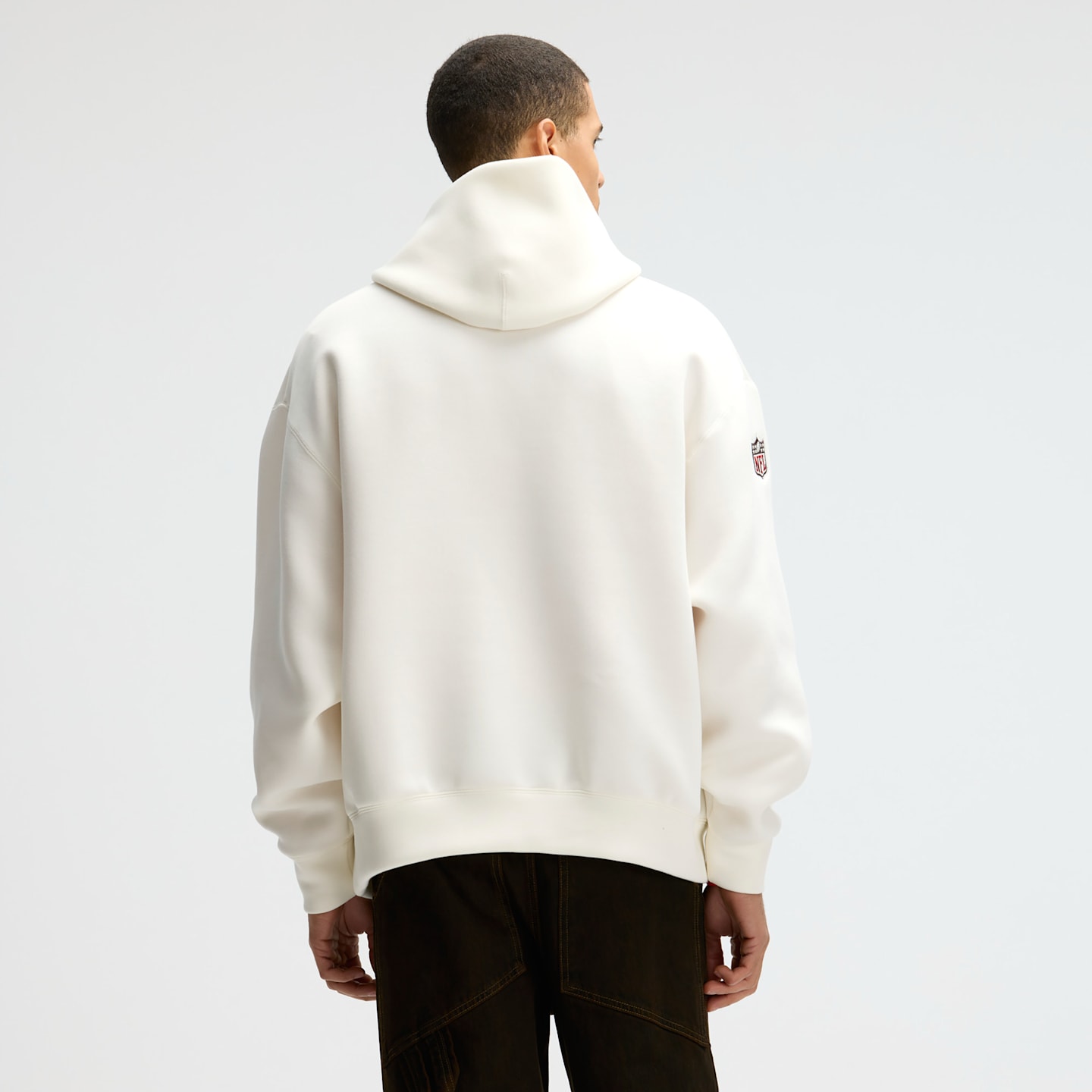 Мужское худи Nike Arizona Cardinals Rivalries Collection Oversized Tech Fleece NFL, цвет: Кремовый — фото 2
