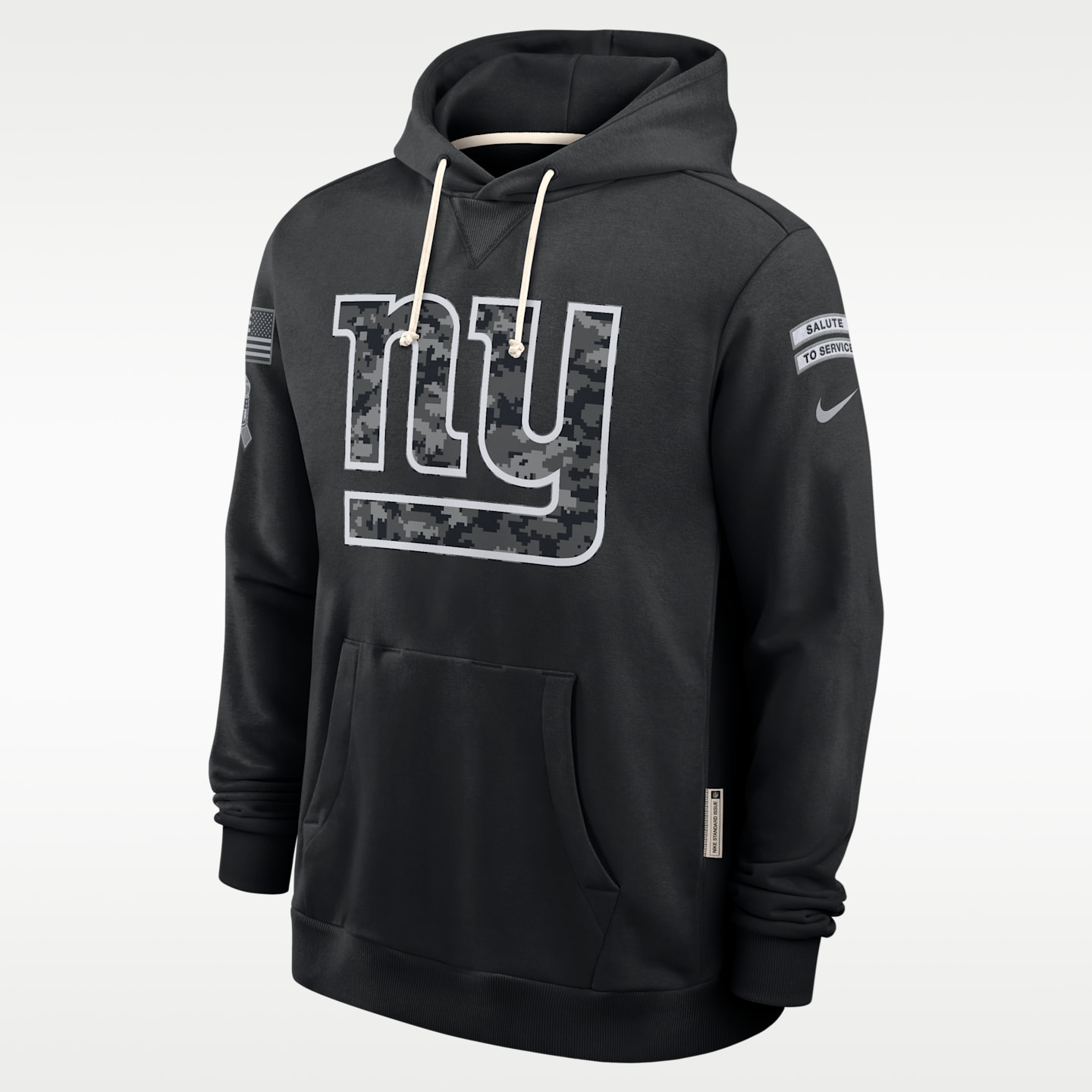 Мужское худи Nike Dri-FIT NFL New York Giants Salute to Service Sideline, цвет: Чёрный — фото 1