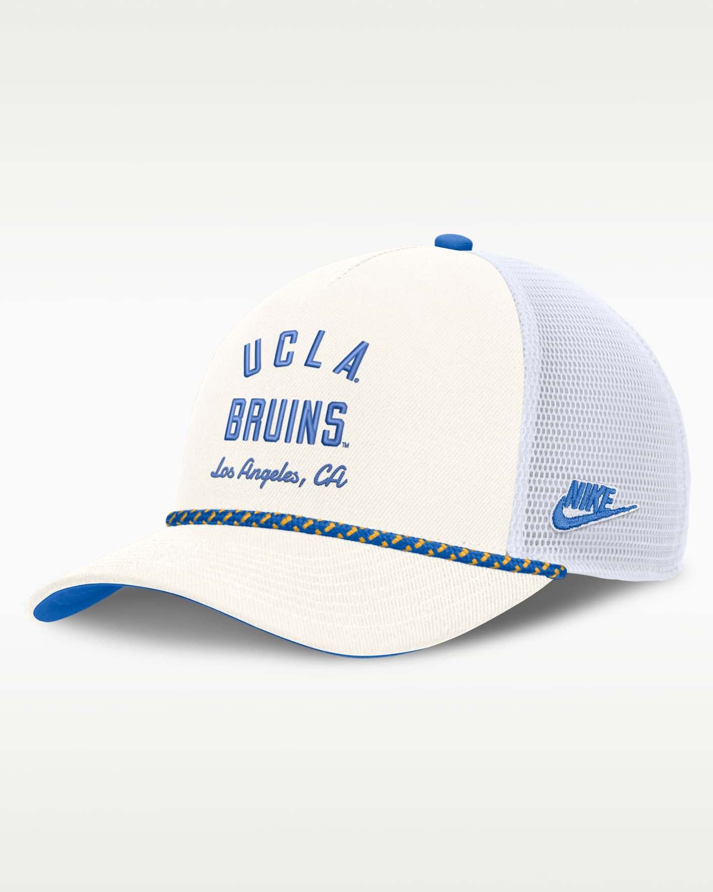 Мужская регулируемая кепка-тракер Nike Ucla Denim, цвет: Белый — фото 3