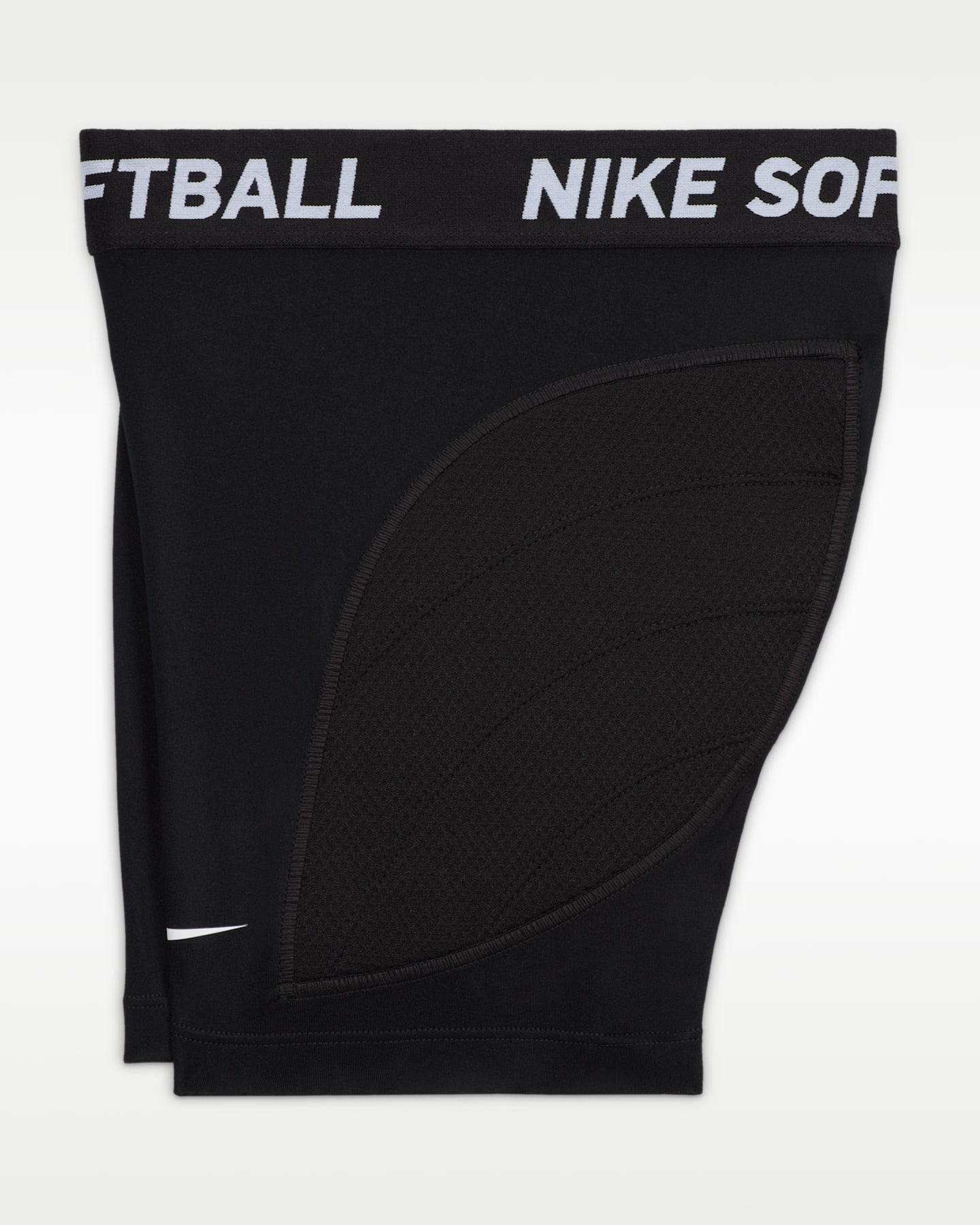 Детские софтбольные шорты-слайдеры Nike Dri-FIT для девочек, цвет: Чёрный — фото 4