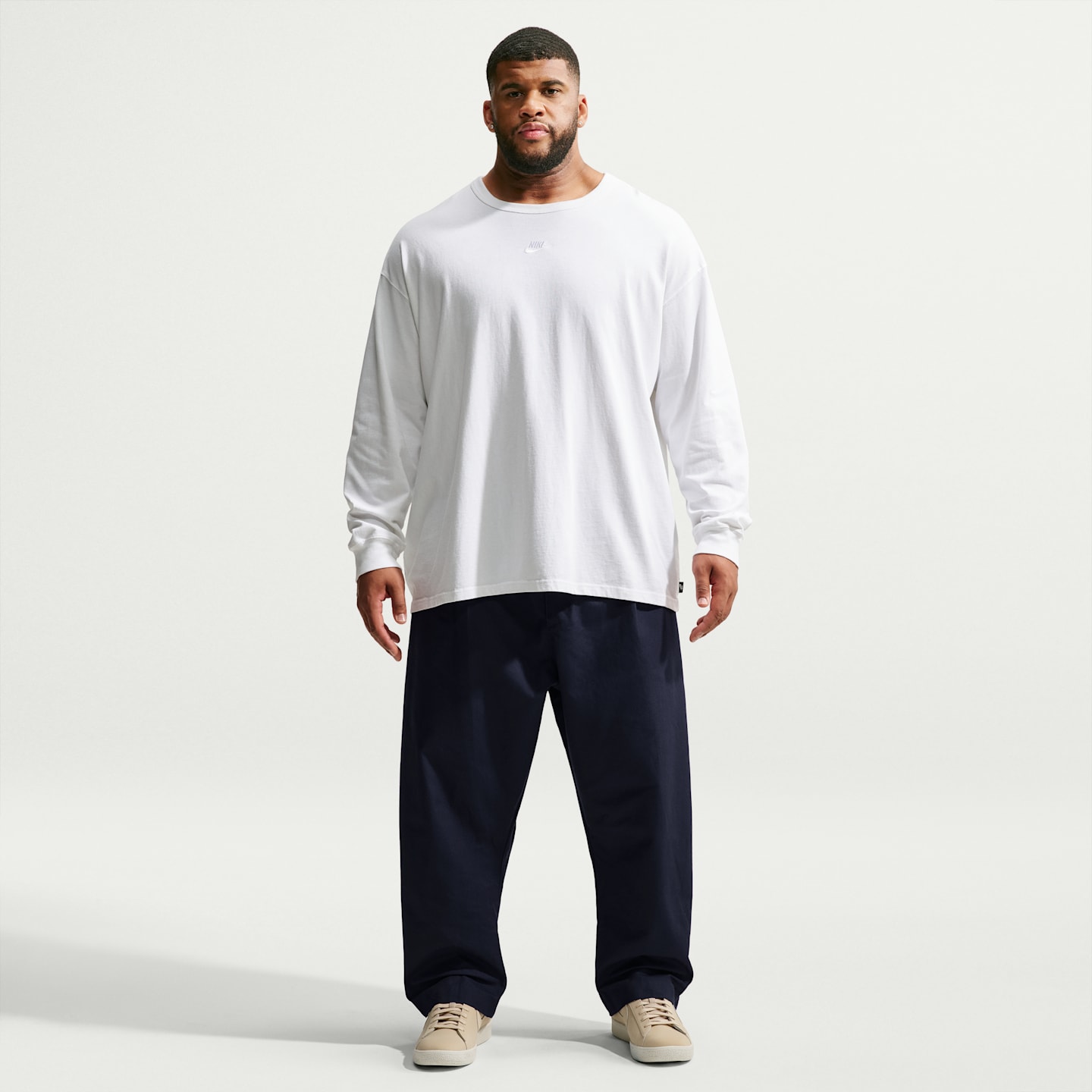 Мужские плиссированные брюки Nike Club Rules, цвет: Обсидиановый — фото 6