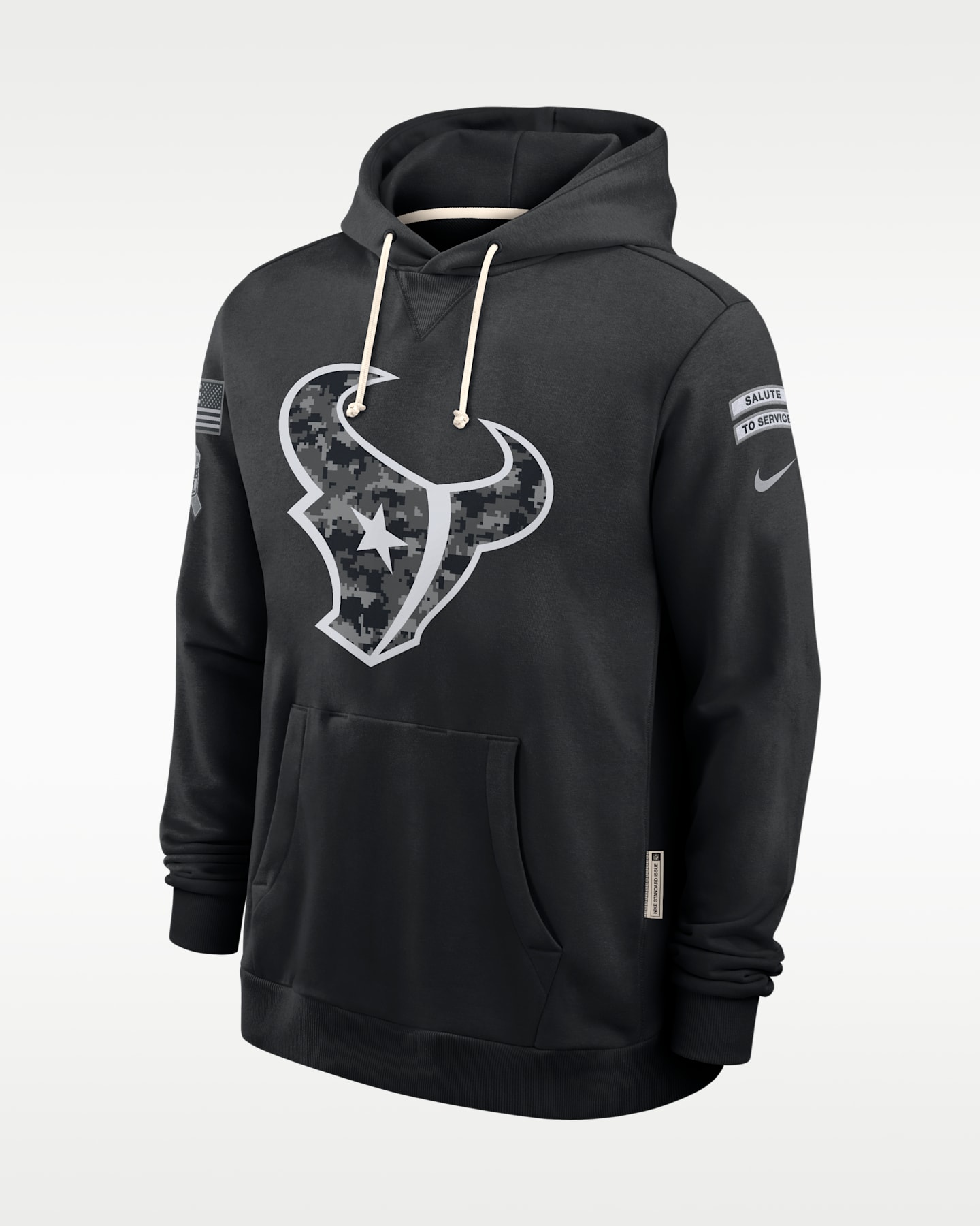 Мужское худи Nike Houston Texans Salute to Service Sideline Dri-FIT NFL, цвет: Чёрный — фото 3