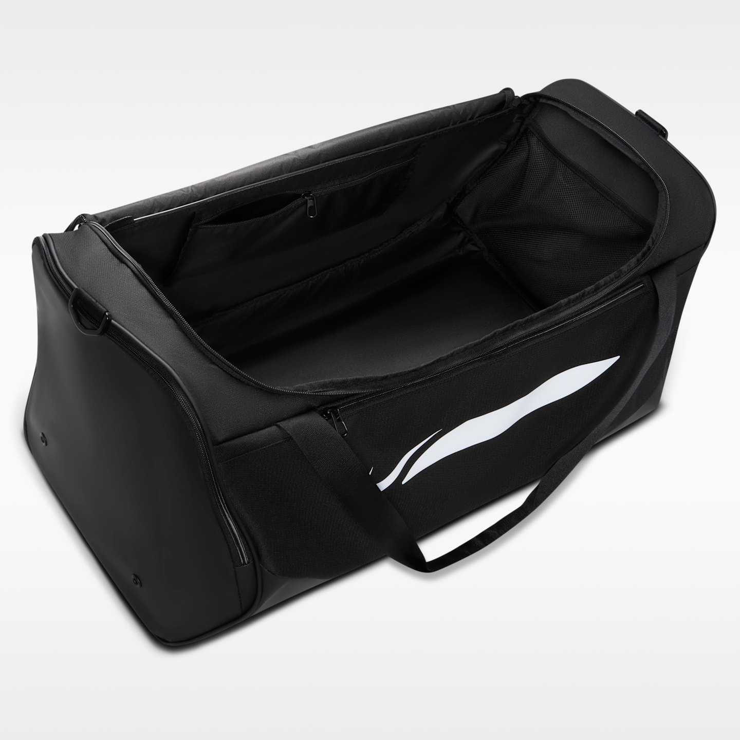 Мужская сумка Nike Academy Soccer Duffel (Large, 95L), цвет: Чёрный / Белый — фото 4