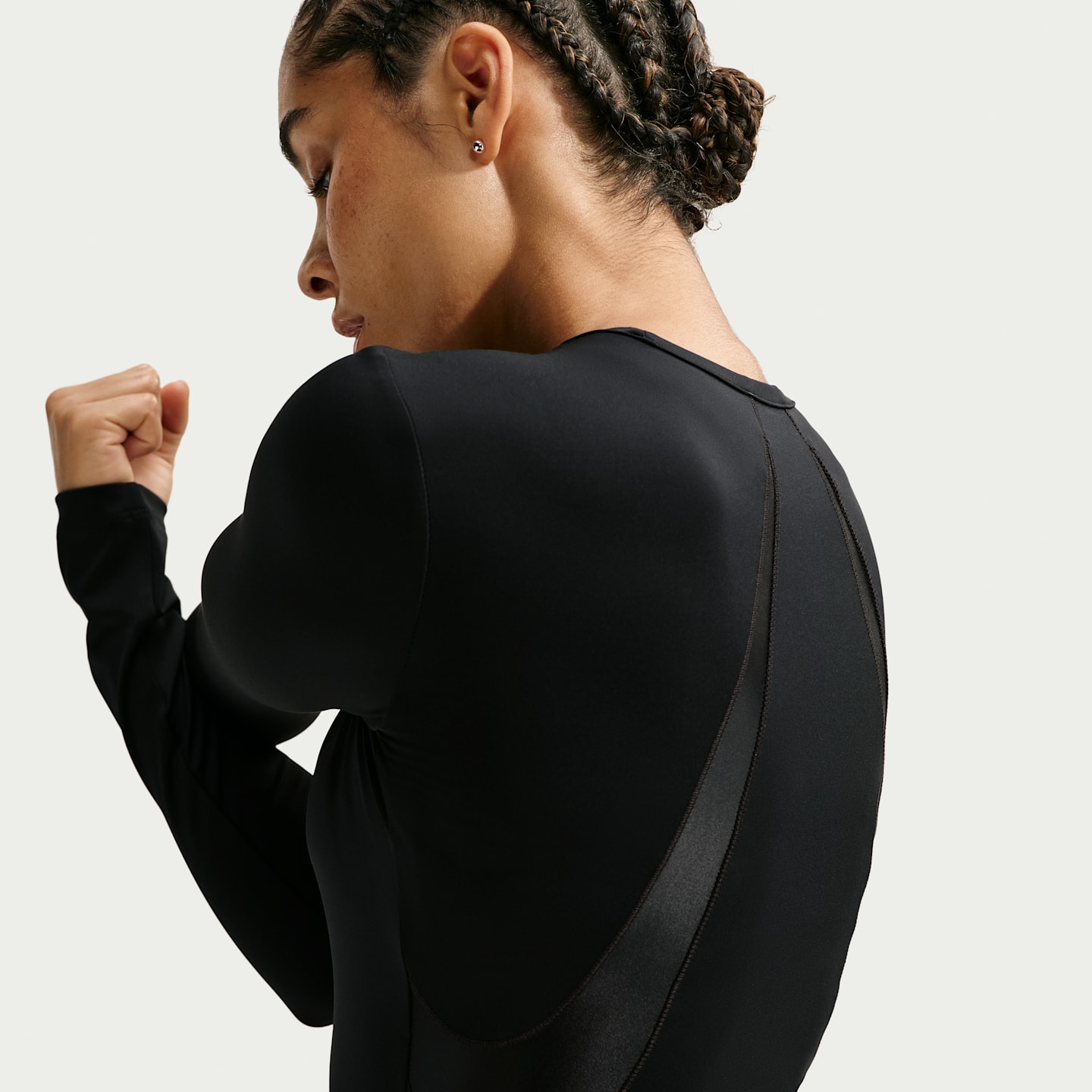 Женский топ Nike Pro Sculpt Dri-FIT с длинным рукавом, цвет: Чёрный — фото 2
