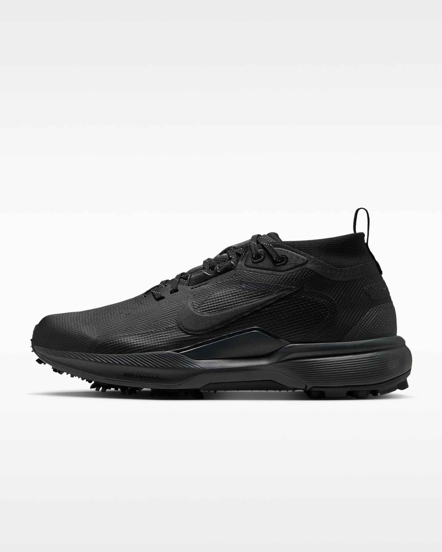 Мужские кроссовки Nike Pegasus 1 G GORE-TEX Waterproof Golf Shoes, цвет: Чёрный / Серый — фото 11