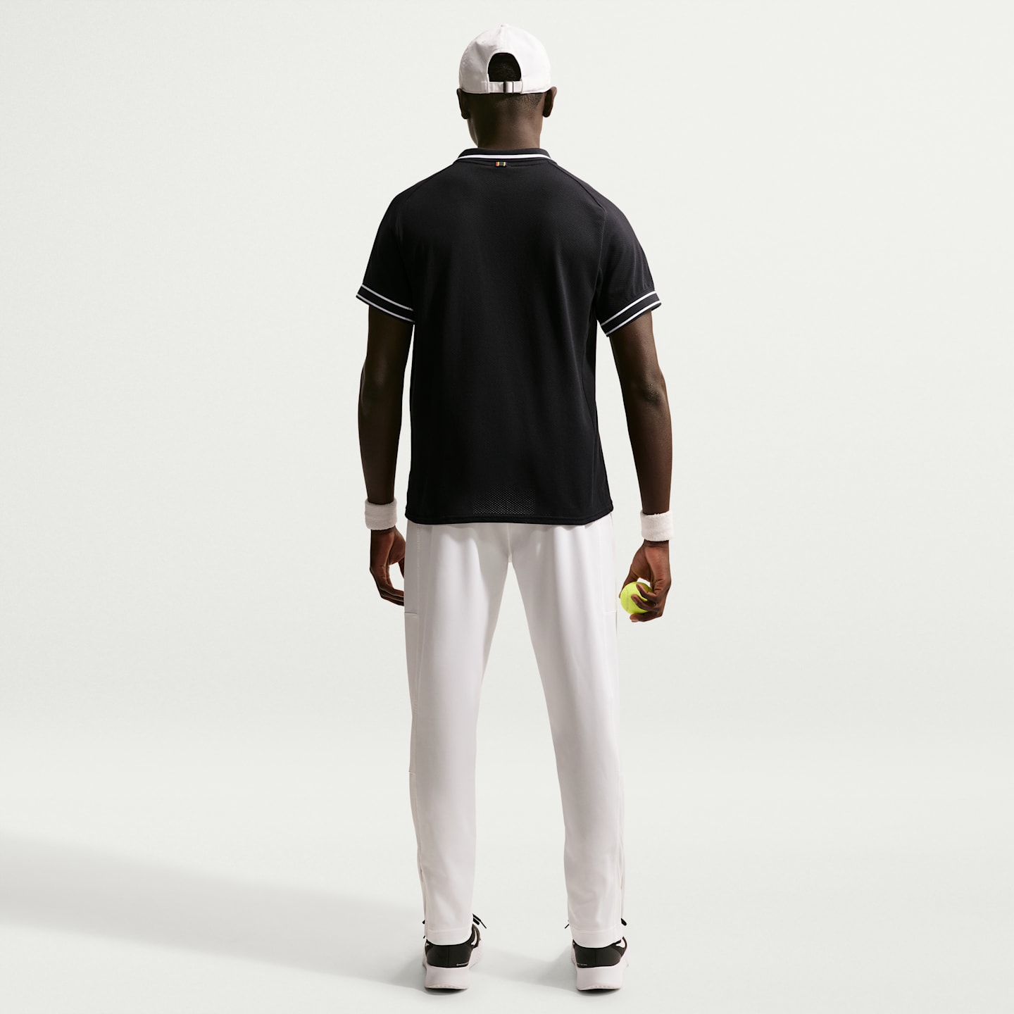 Мужское поло Nike NikeCourt Heritage Tennis Polo, цвет: Чёрный / Белый — фото 5