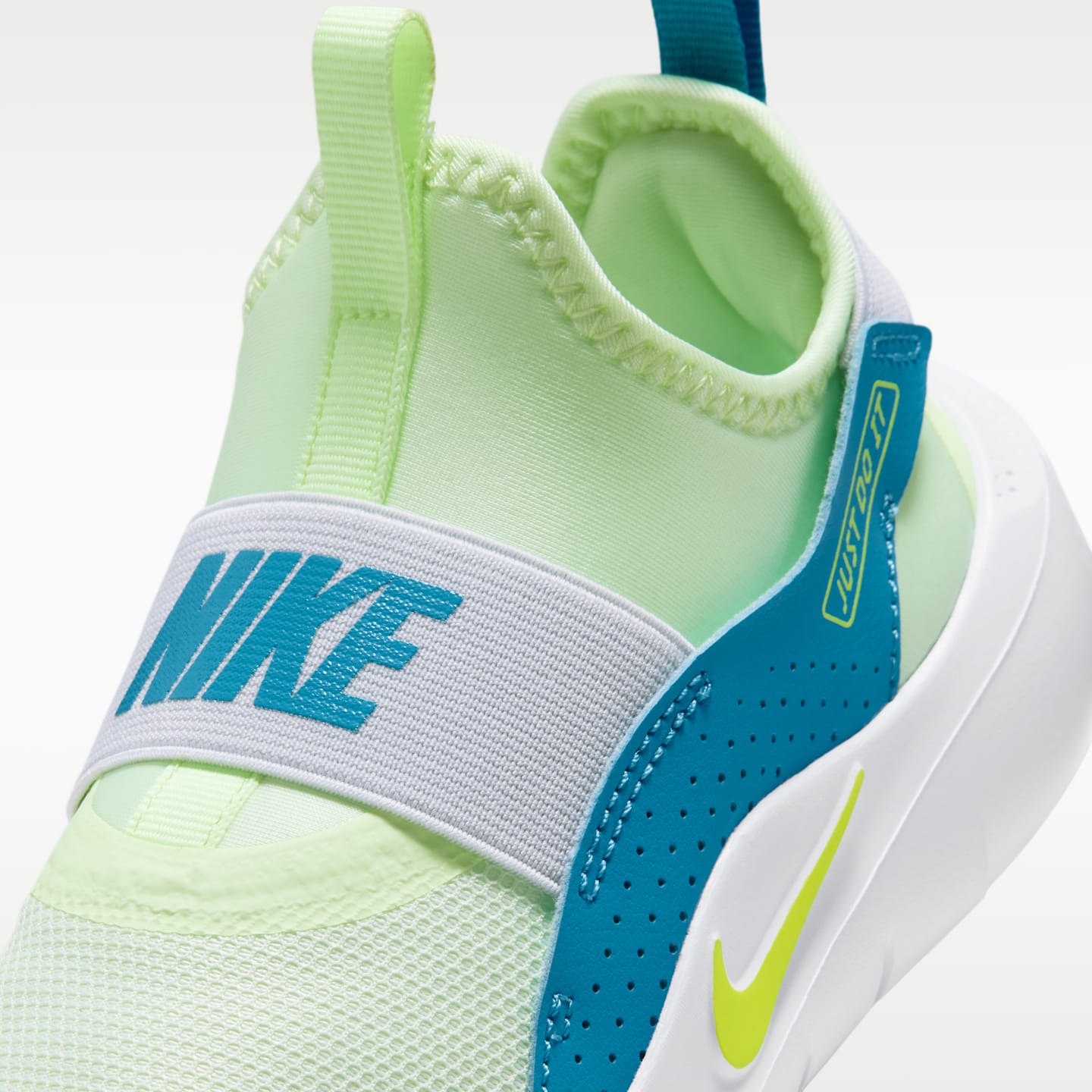 Детские кроссовки Nike Flex Runner 4 Running, цвет: Кислотно-жёлтый / Синий — фото 7