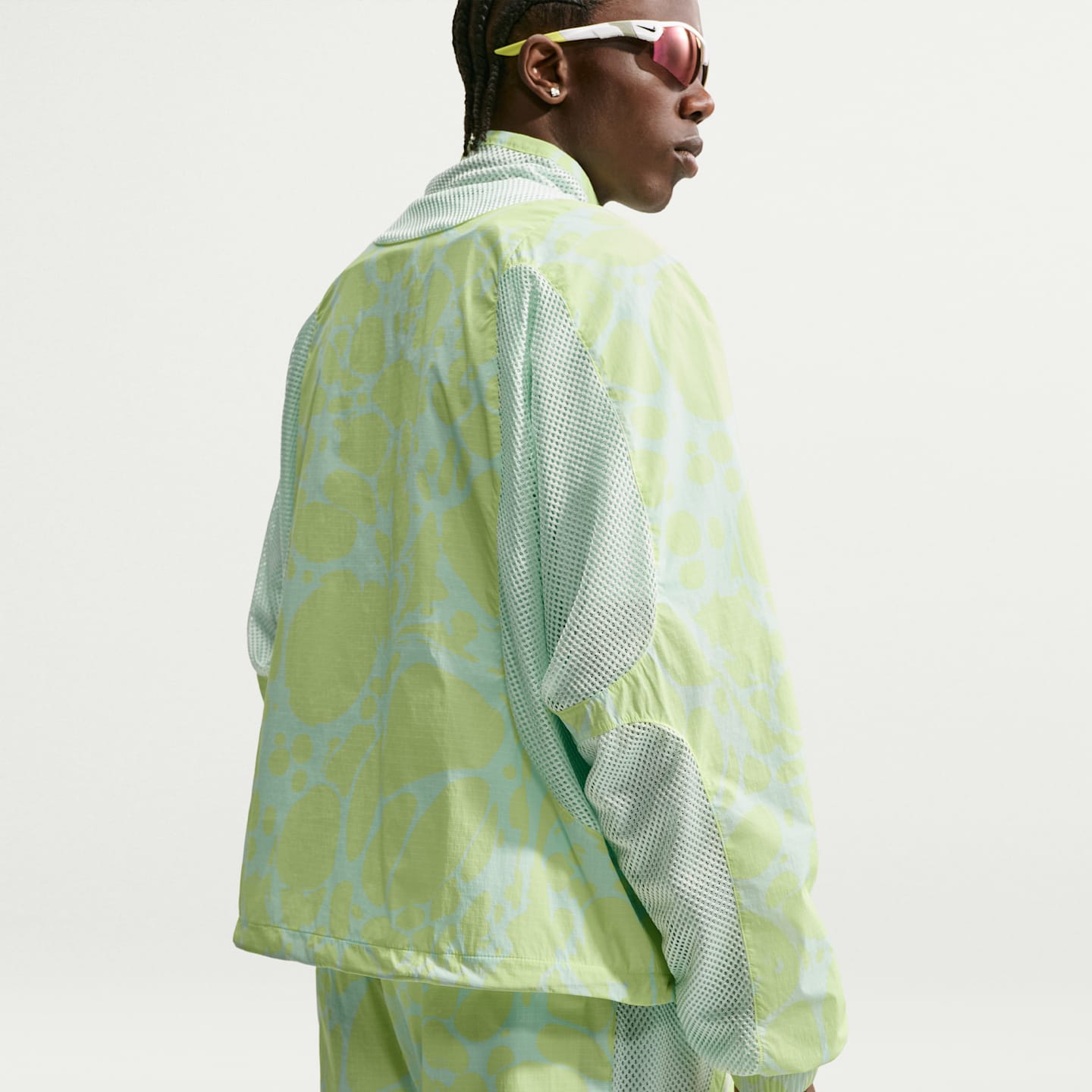 Мужская спортивная куртка Nike Project F.R.O.G. Gooey, цвет: Кислотно-жёлтый / Зелёный — фото 3