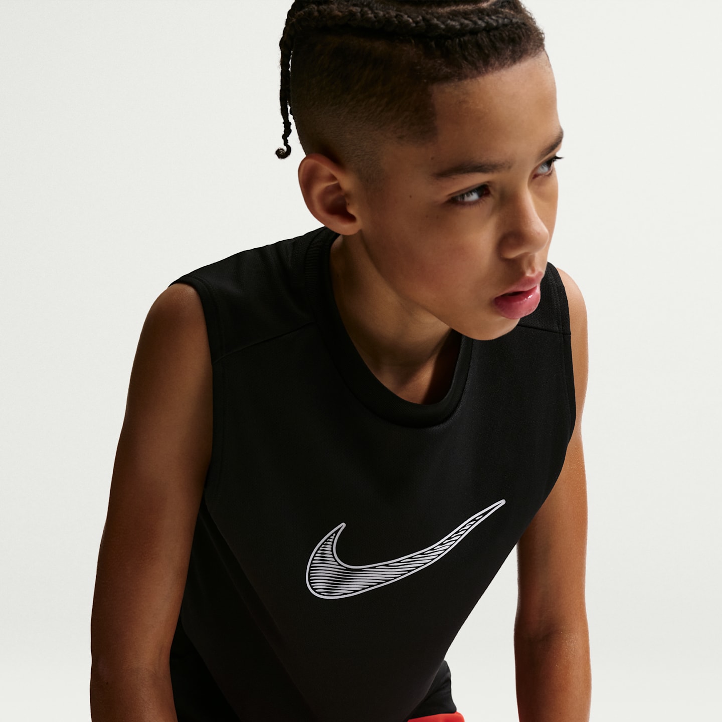Топ Nike Multi Dri-FIT Sleeveless Top для мальчиков, цвет: Чёрный — фото 3
