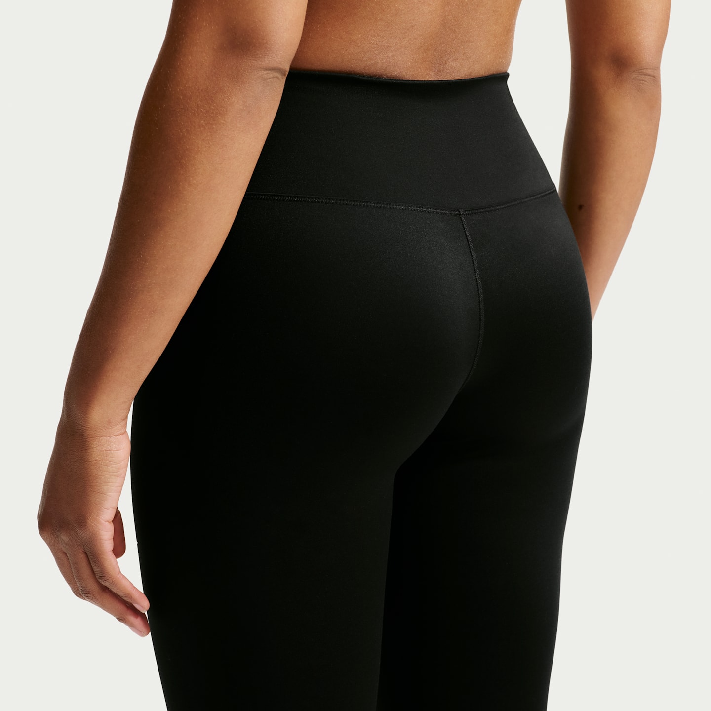 Женские леггинсы Nike One Therma-FIT High-Waisted Full-Length, цвет: Чёрный / Белый — фото 3