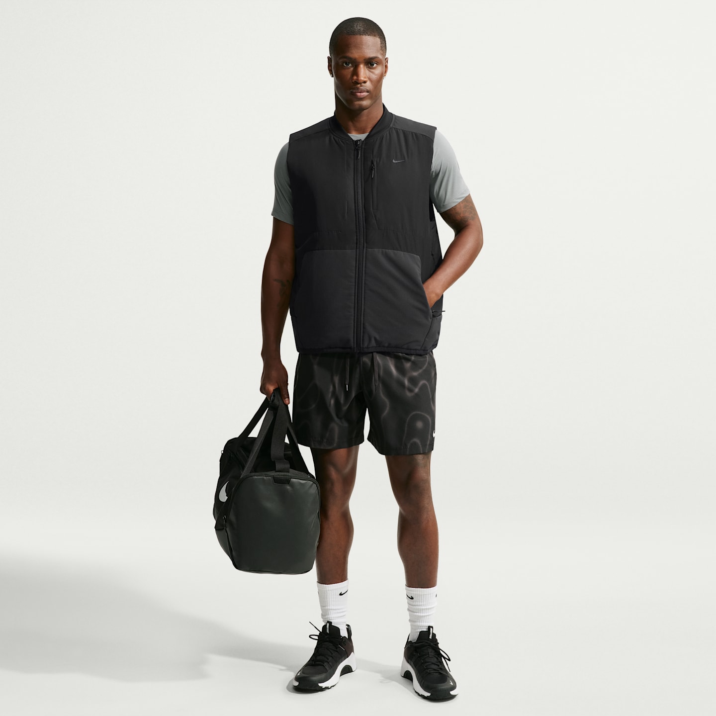 Мужской тренировочный жилет Nike Unlimited Therma-FIT, цвет: Чёрный — фото 4