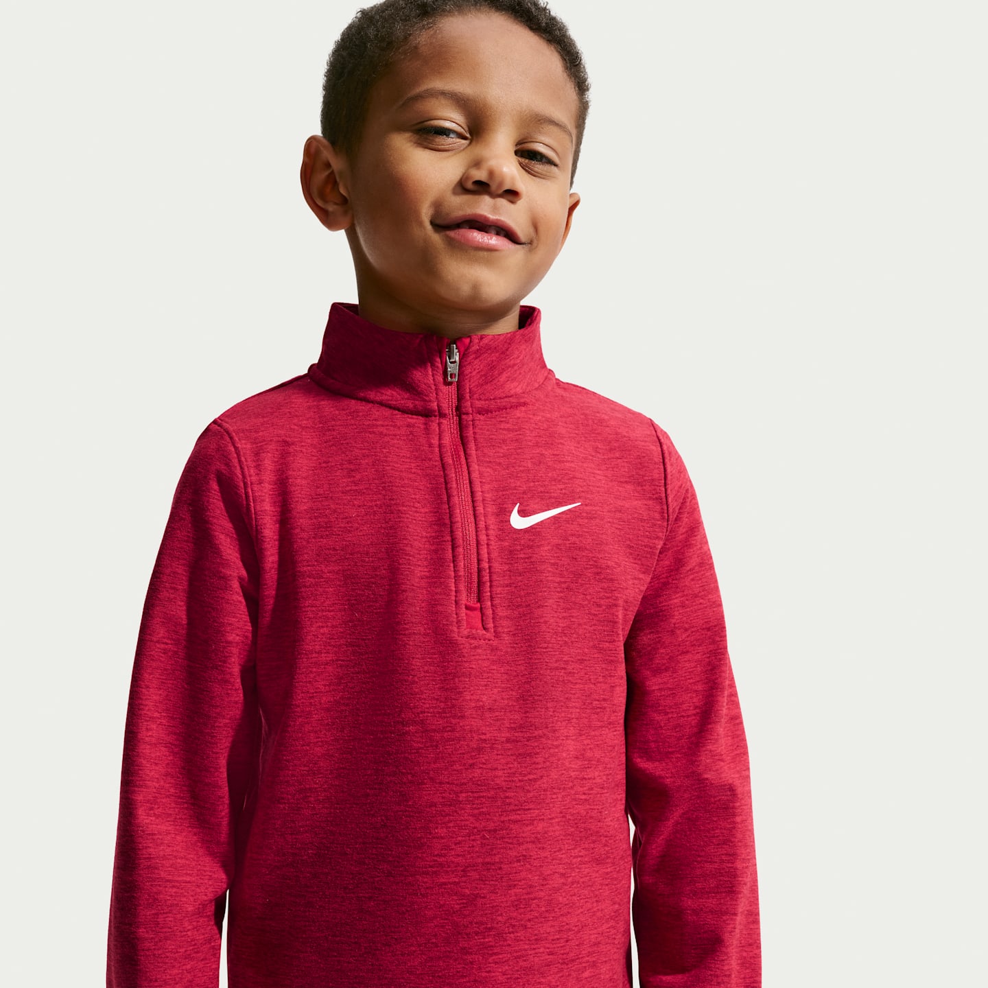 Детский комплект Nike Sunset из 2 предметов с топом на молнии 1/4, цвет: Чёрный / Красный — фото 2