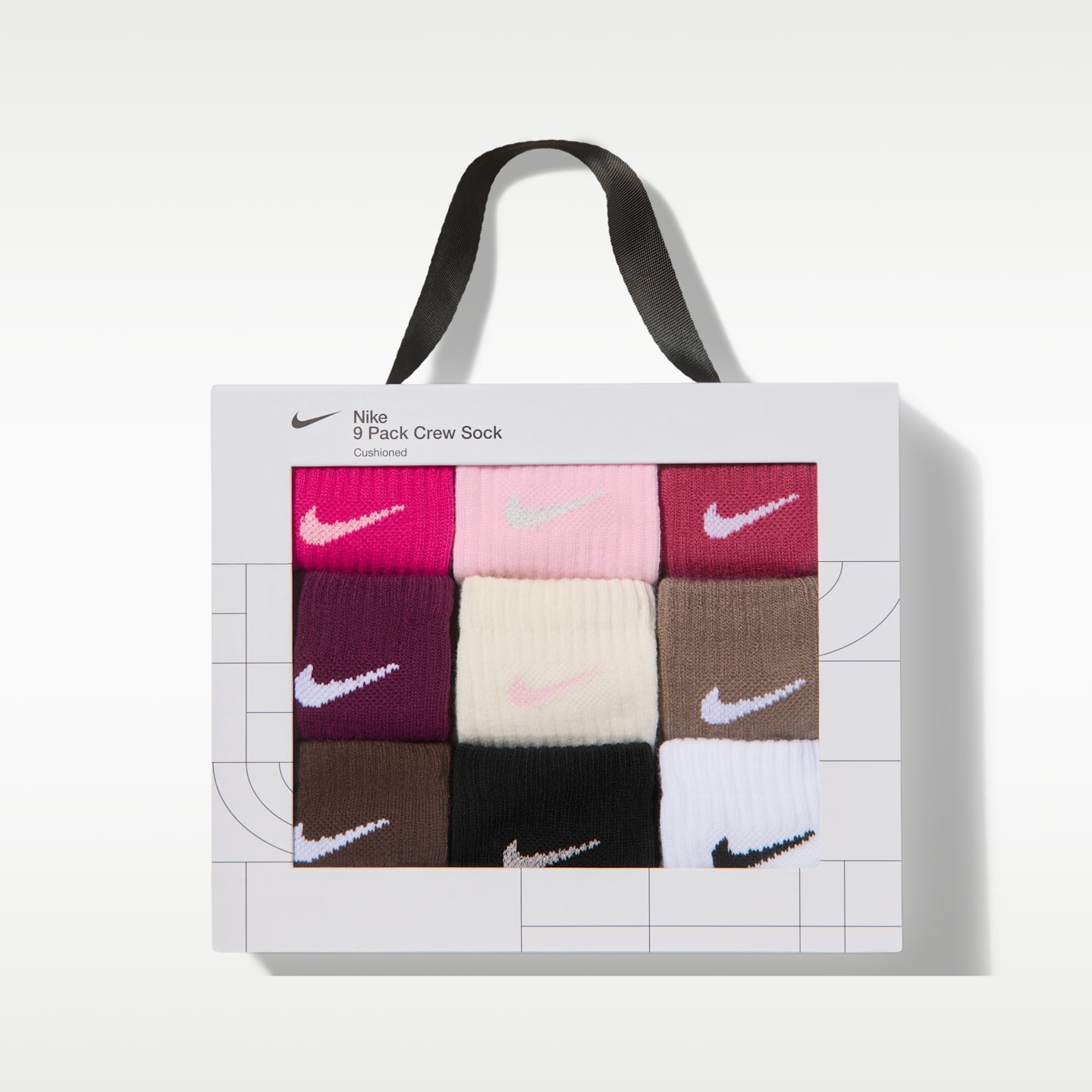 Детские кроссовки Nike Holiday Crew Boxed Set (9 Pairs), цвет: Fireberry — фото 3