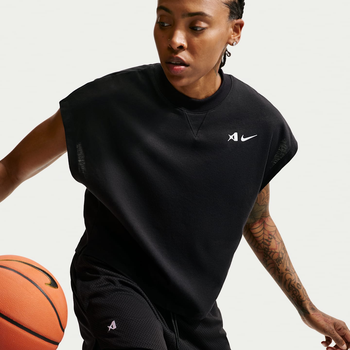 Женская баскетбольная майка Nike A'ja Wilson, цвет: Чёрный / Белый — фото 3