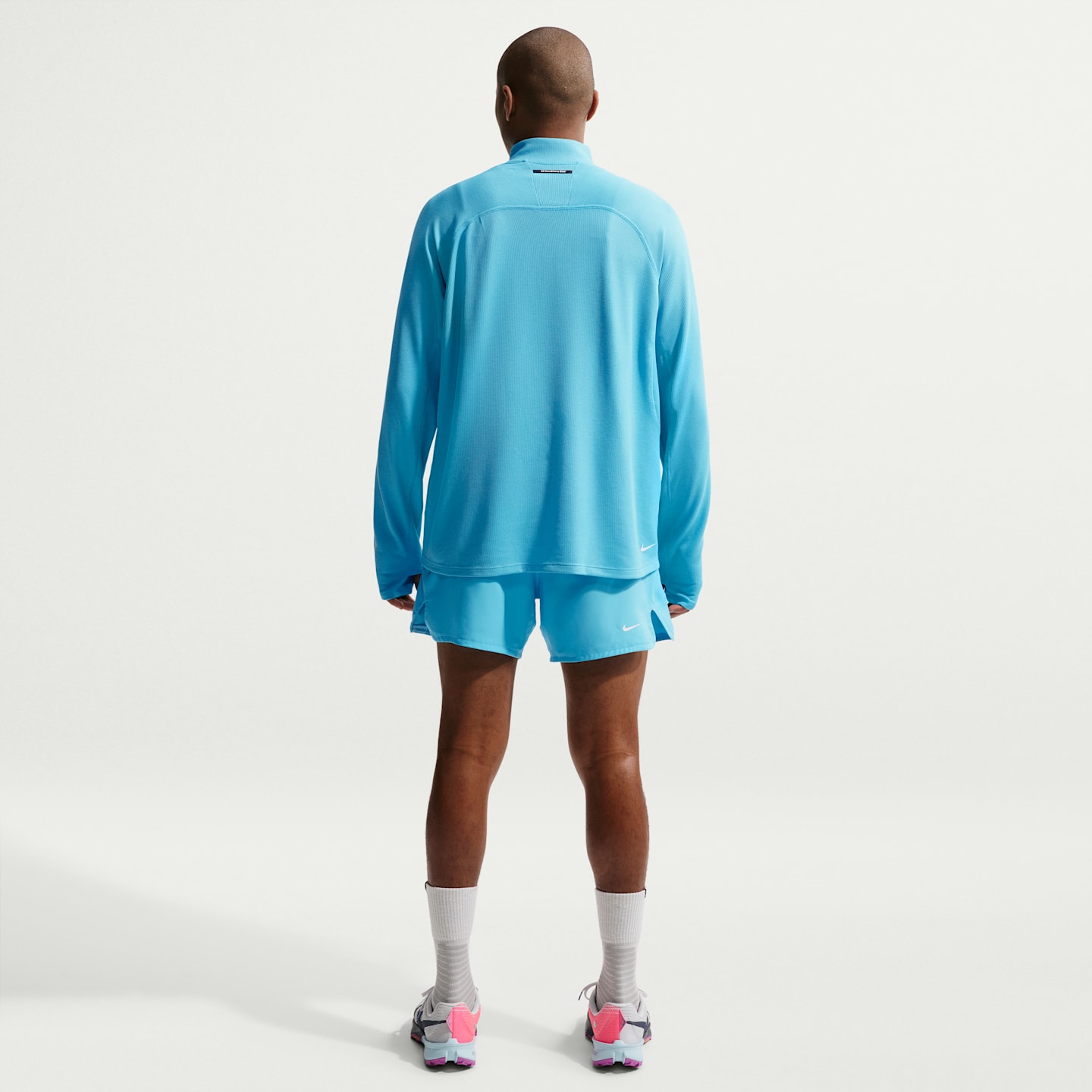 Мужской топ для трейлраннинга на молнии 1/4 Nike ACG Dri-FIT Mid-Layer, цвет: Синий / Снежный белый — фото 5