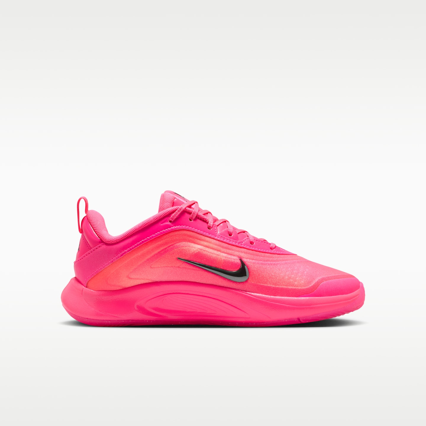 Детские кроссовки Nike A'One “Unanimous” Big Kids' Basketball, цвет: Розовый / Чёрный — фото 3