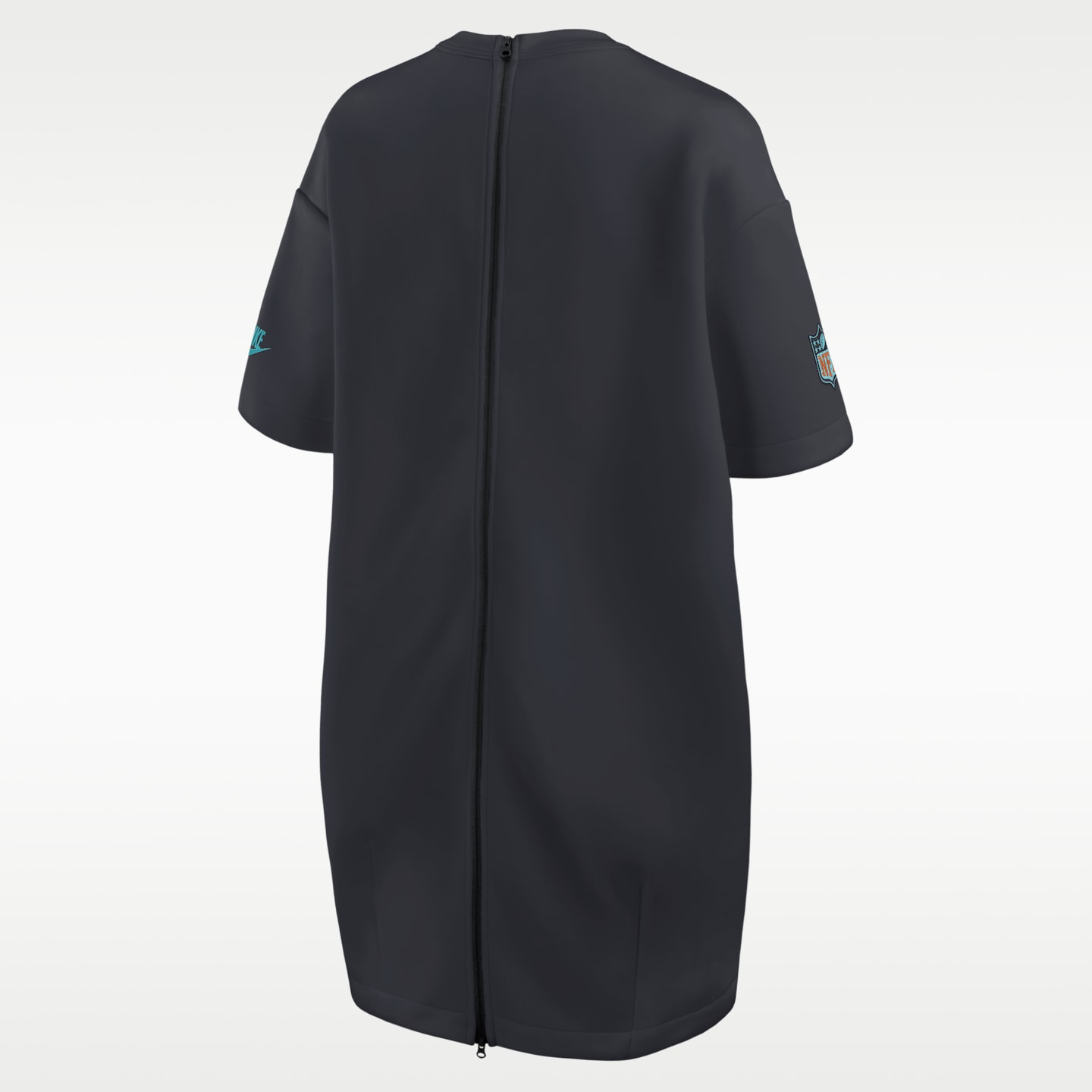 Женское платье Nike NFL Miami Dolphins Rivalries Collection из флиса Tech оверсайз, цвет: Тёмно-синий — фото 11