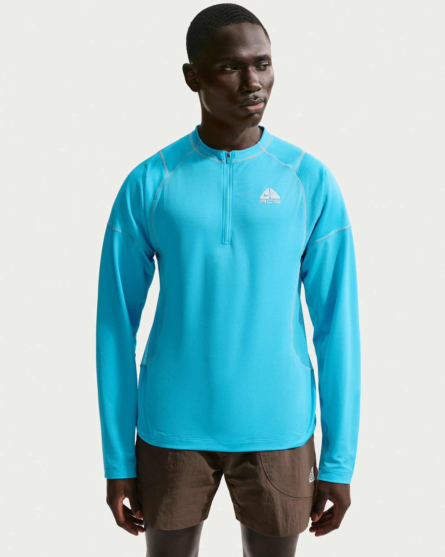 Женский лонгслив Nike ACG Vault Dri-FIT, цвет: Синий / Еловый туманный — фото 6