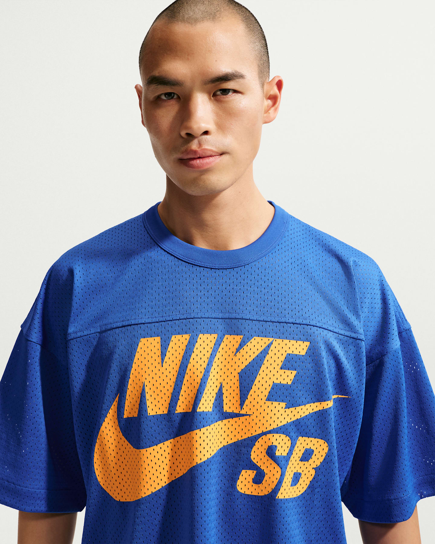 Мужской топ Nike SB Mesh Football Jersey Skate Top, цвет: Королевский синий — фото 6