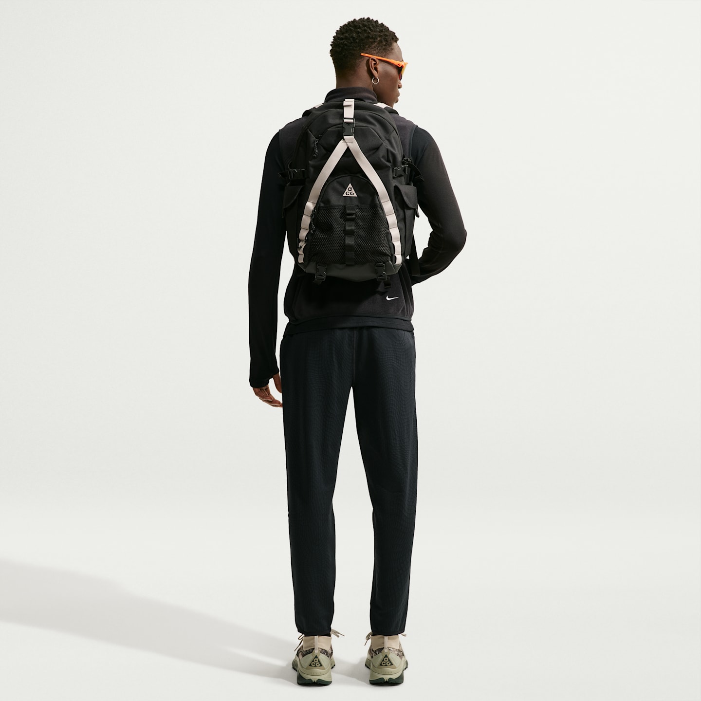 Мужские брюки для походов Nike ACG Wolf Grid Therma-FIT, цвет: Чёрный / Снежный белый — фото 5