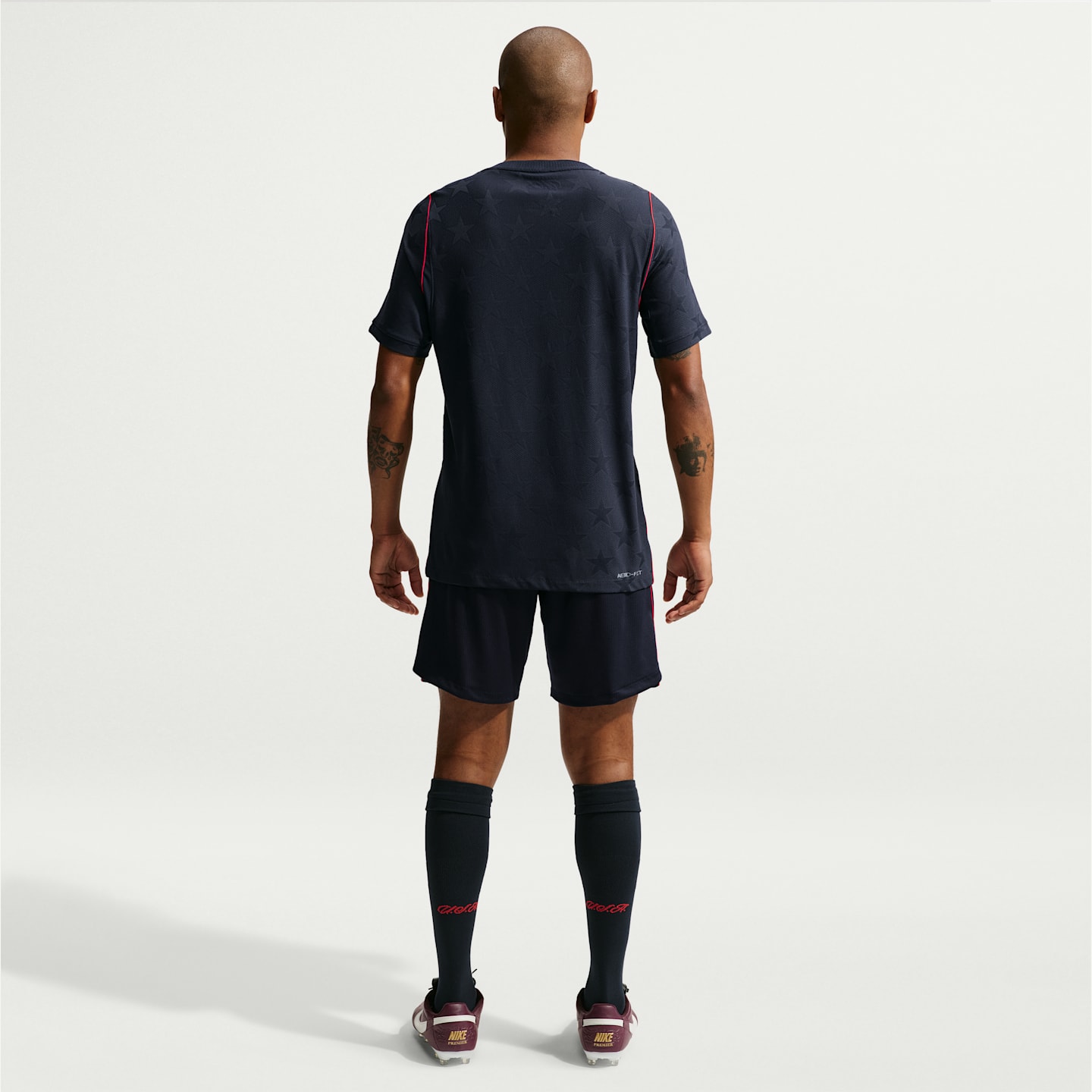 Мужские футбольные шорты Nike Usmnt 2026 Stadium Away Dri-FIT Replica, цвет: Обсидиановый / Красный — фото 5