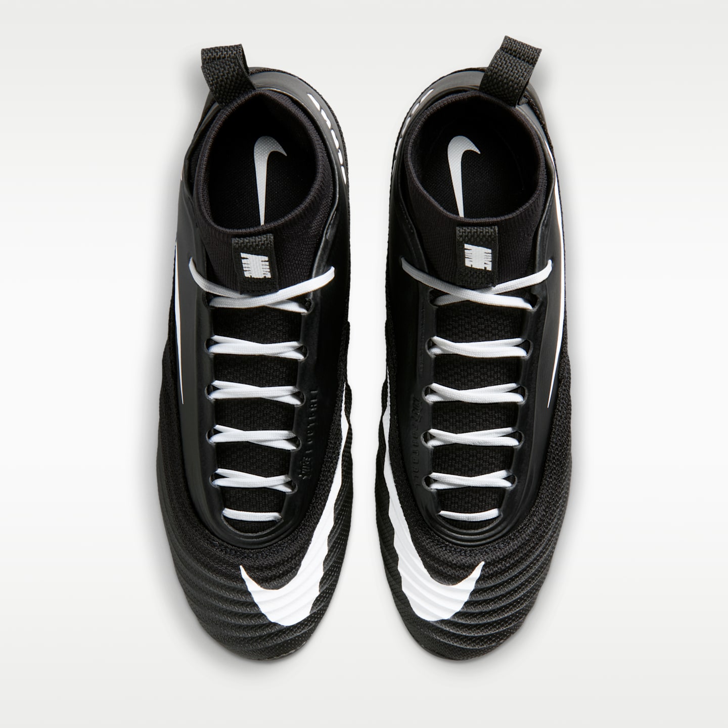 Мужские бутсы Nike Alpha Menace 5 Pro Football Cleats, цвет: Чёрный / Белый — фото 4