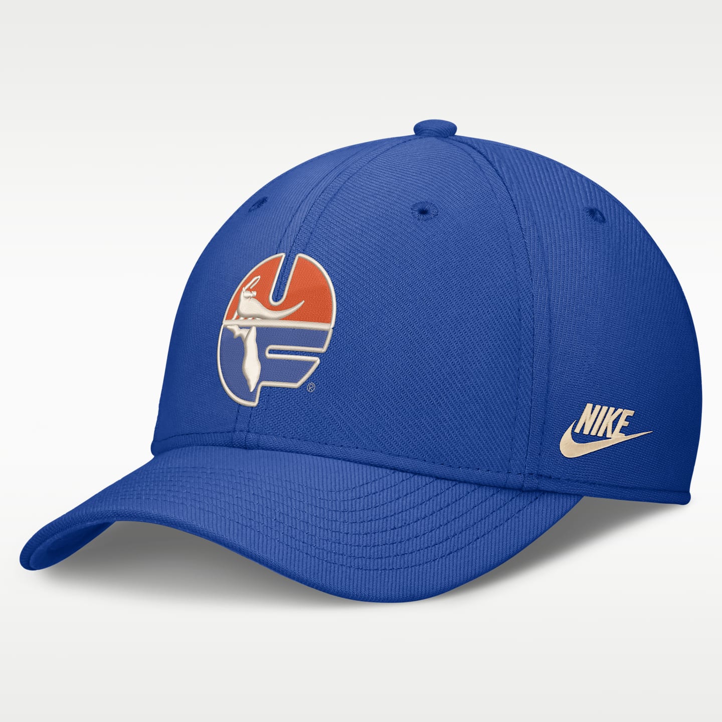 Мужской головной убор Nike Florida Legacy Rise Vintage Dri-FIT College Hat, цвет: Королевский синий — фото 1