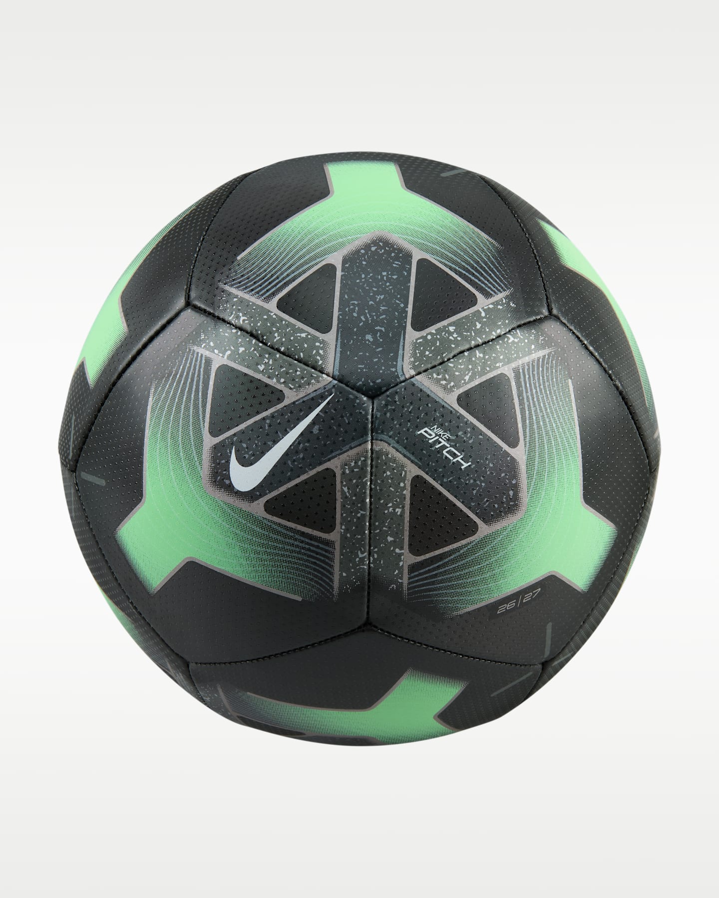 Мяч Nike Pitch Soccer Ball, цвет: Чёрный / Зелёный — фото 3