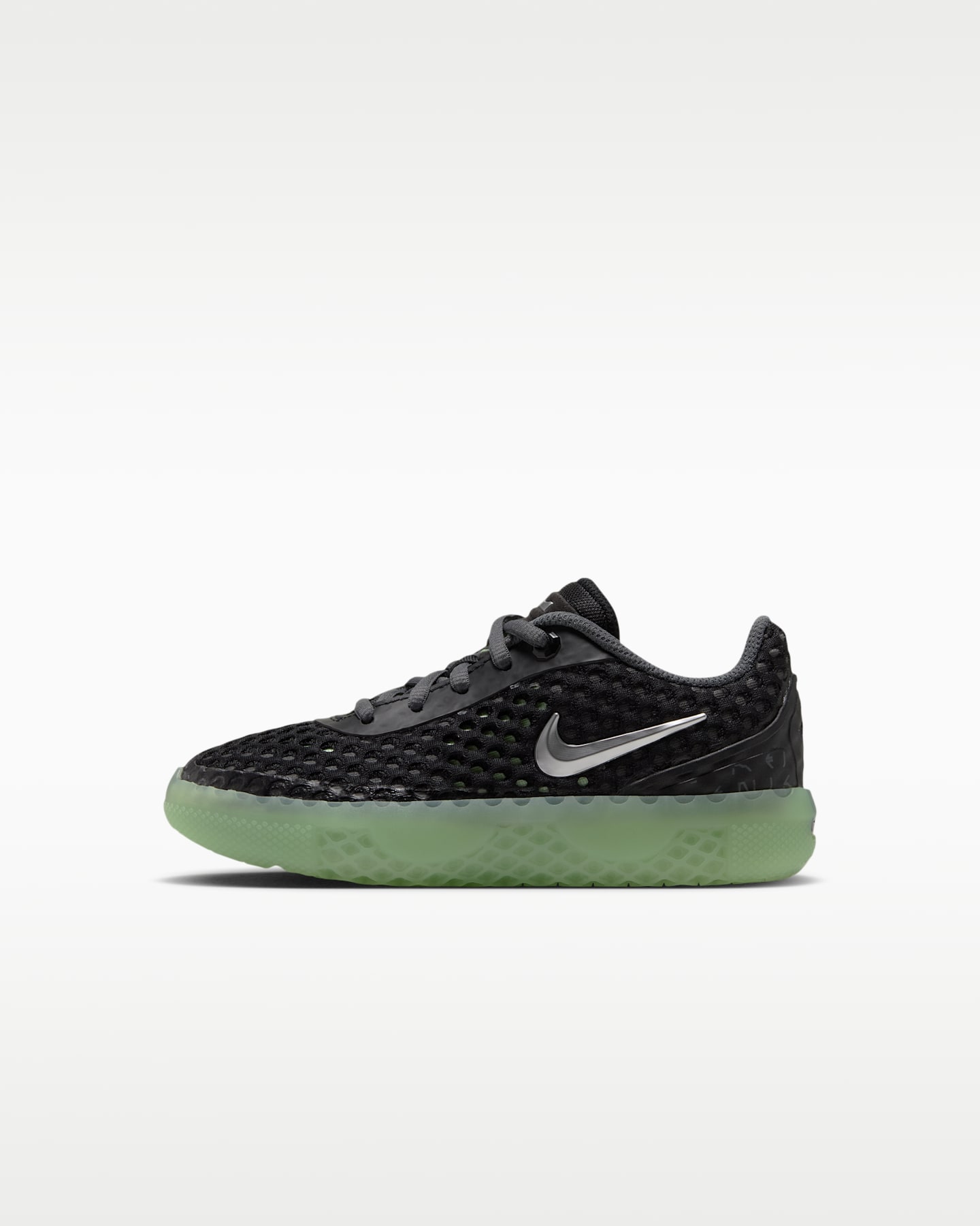 Детские баскетбольные кроссовки Nike LeBron Witness X для малышей, цвет: Чёрный / Кислотно-жёлтый — фото 9