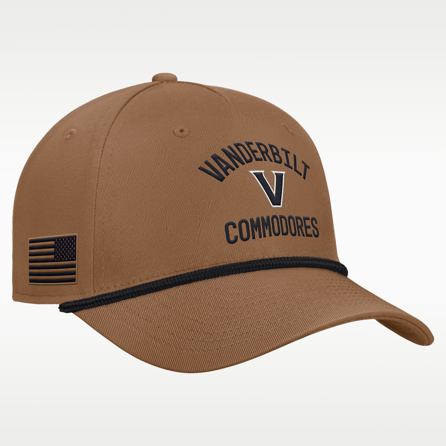 Мужская кепка Nike Vanderbilt 2026 Military Appreciation Rope Rise College Adjustable Hat, цвет: Коричневый — фото 3