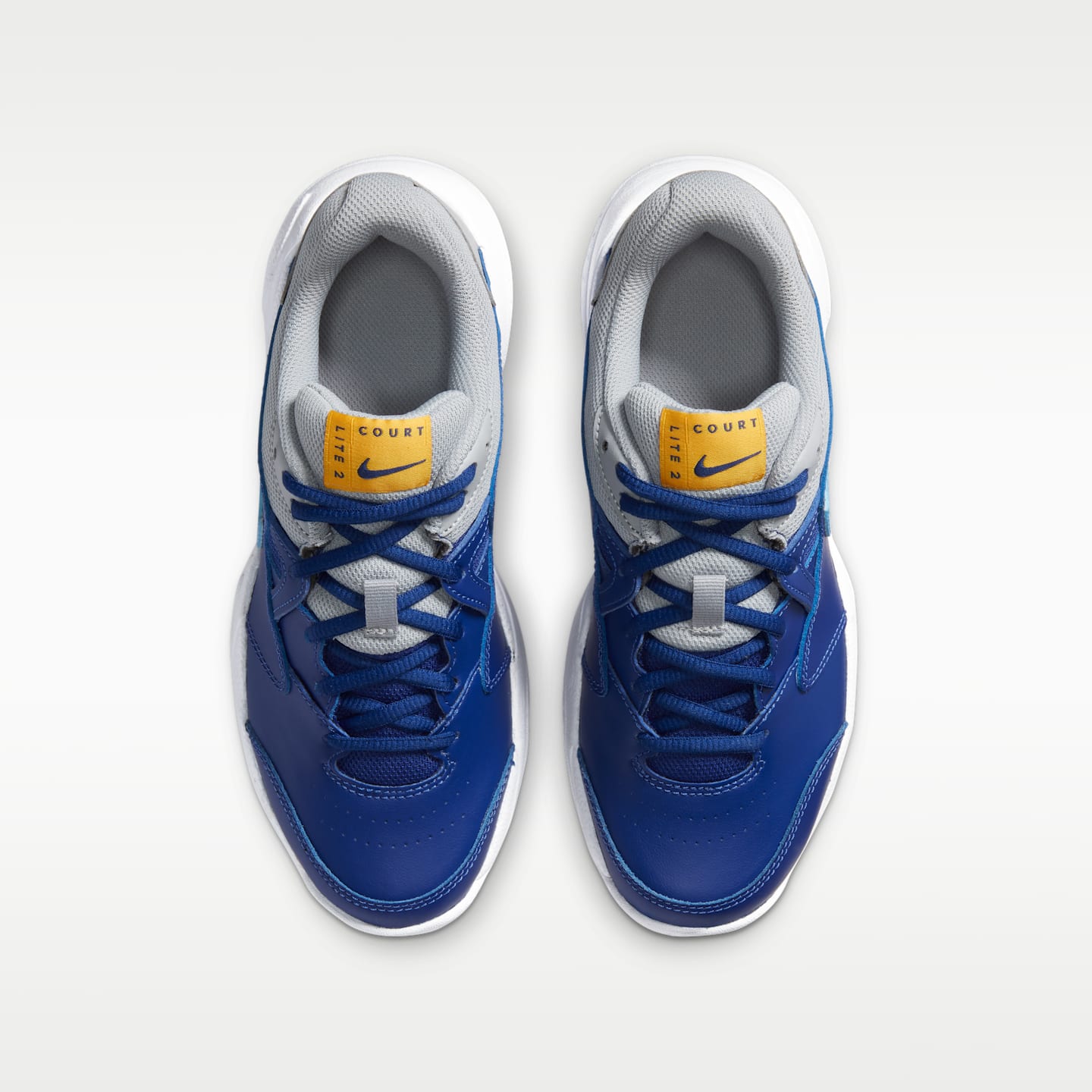 Детские кроссовки Nike NikeCourt Jr. Lite 2 Tennis Shoes, цвет: Королевский синий / Серый — фото 4