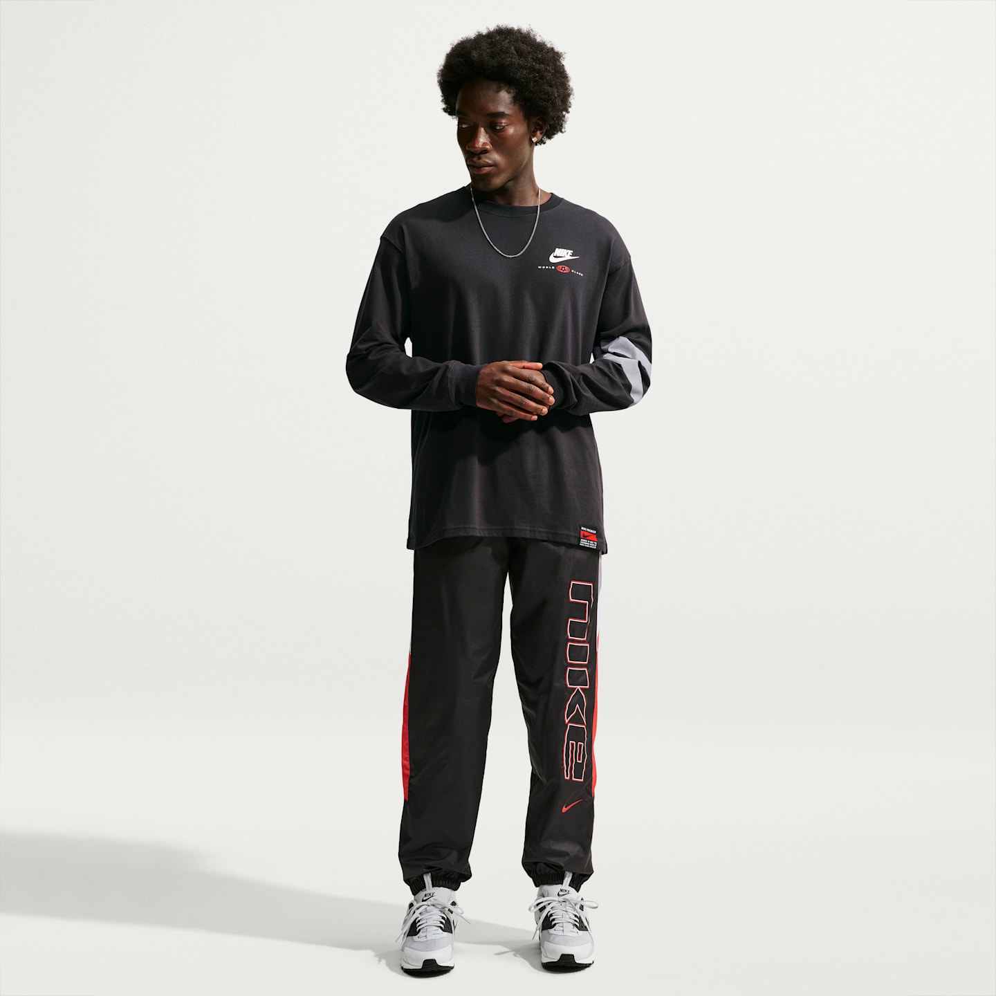 Мужская футболка Nike Premier Soccer Long-Sleeve, цвет: Чёрный — фото 4