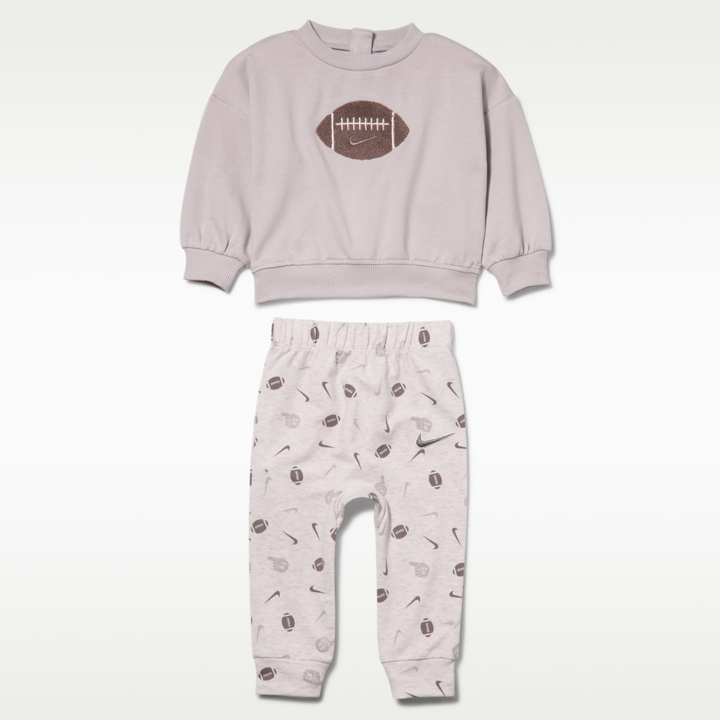 Детские комплекты Nike Ready, Set, Grow! Baby (0-9M) 2-Piece Set, цвет: Бледная слоновая кость