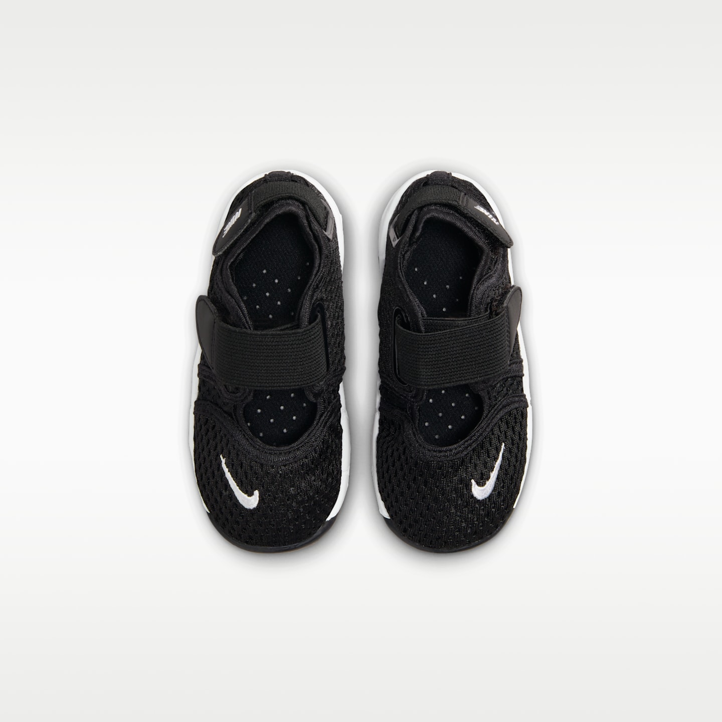 Детские кроссовки Nike Little Rift Baby/Toddler Shoes, цвет: Чёрный / Белый — фото 4