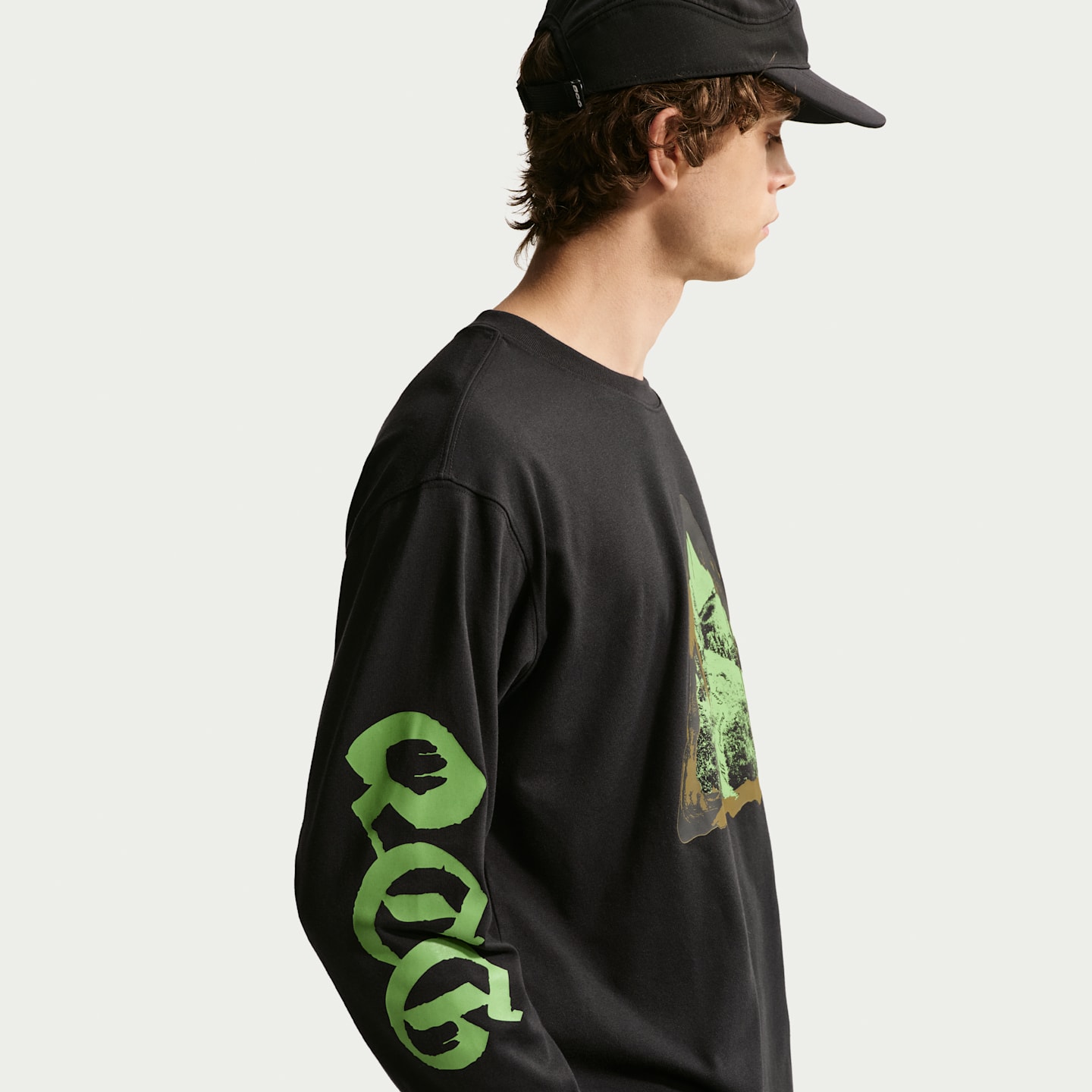 Мужская футболка с длинным рукавом Nike ACG Dri-FIT, цвет: Чёрный — фото 3