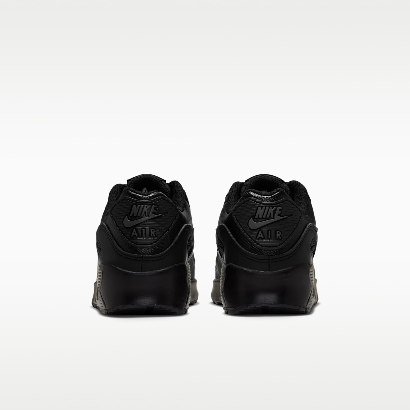Детские кроссовки Nike Air Max 90 SE, цвет: Чёрный / Серебряный — фото 6