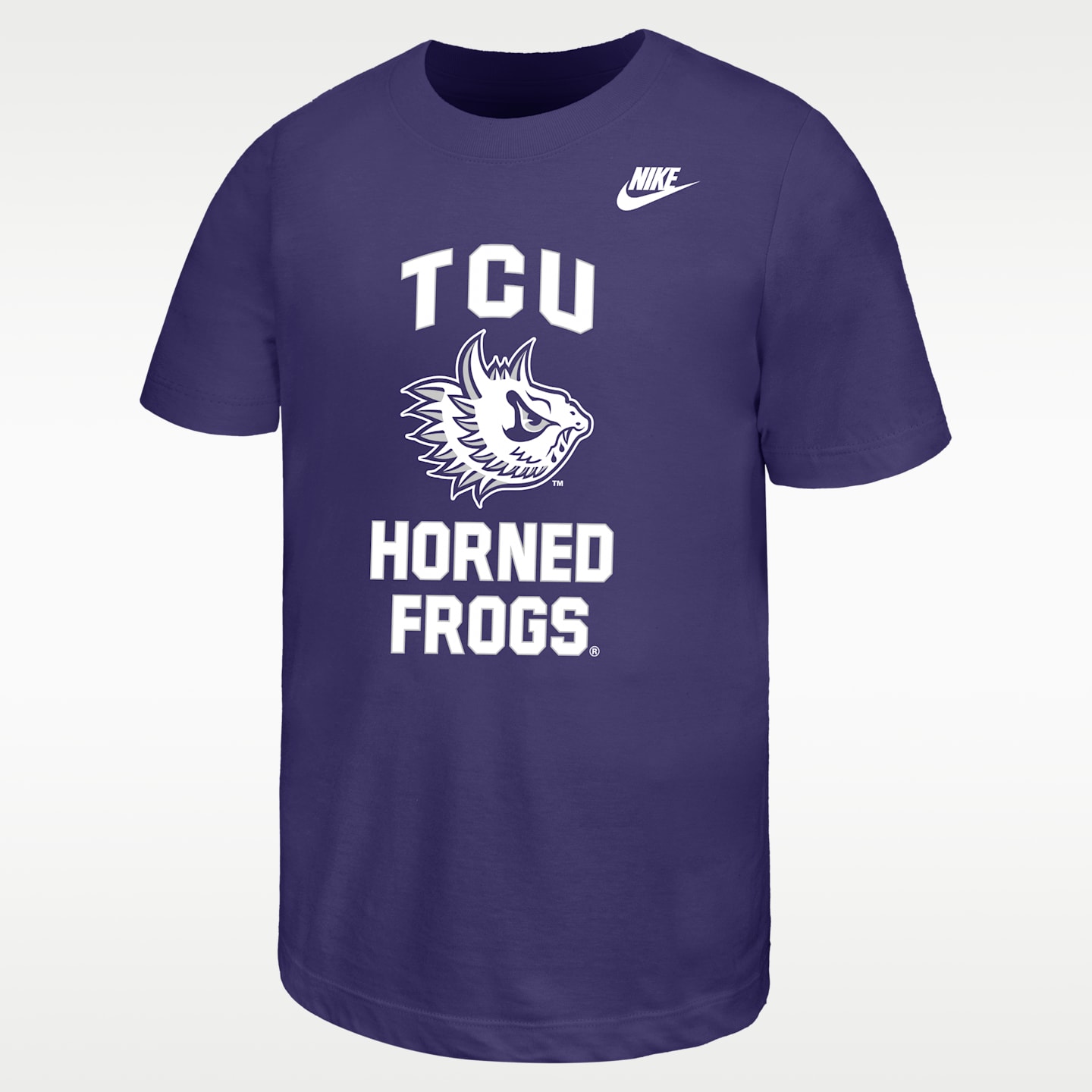 Детская футболка Nike TCU Horned Frogs Football, цвет: Орхидея — фото 1