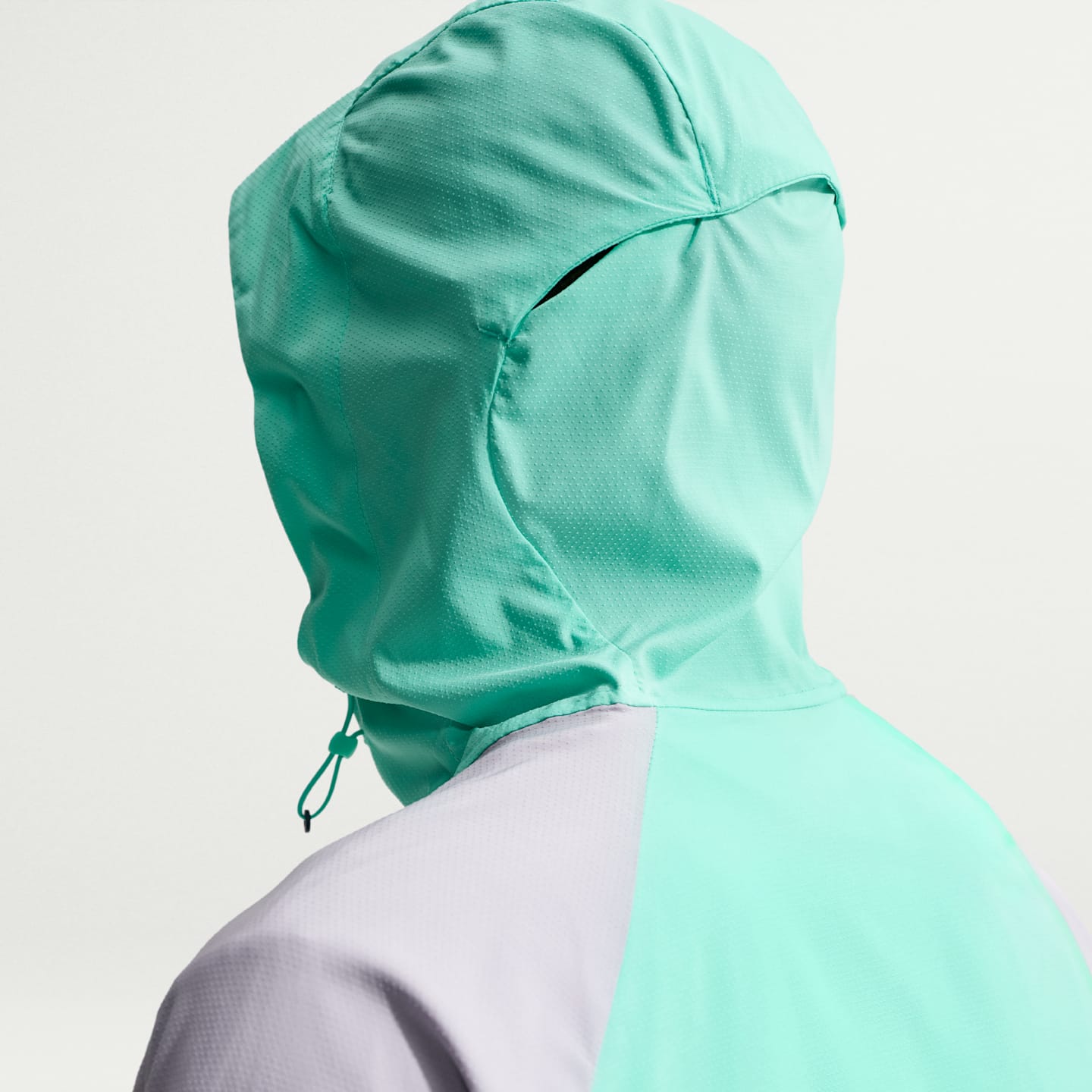 Мужская куртка Nike Impossibly Light Windrunner Running, цвет: Тёмно-синий / Бирюзовый — фото 6