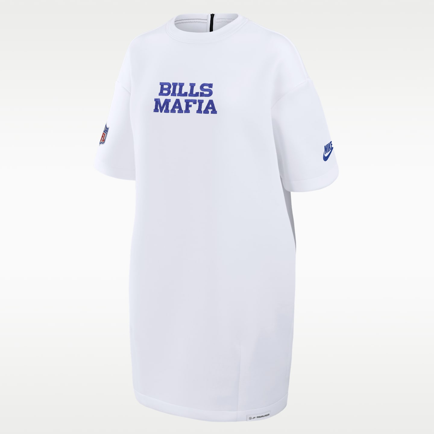 Женское платье Nike Buffalo Bills Rivalries Collection Oversized Tech Fleece NFL, цвет: Белый — фото 10