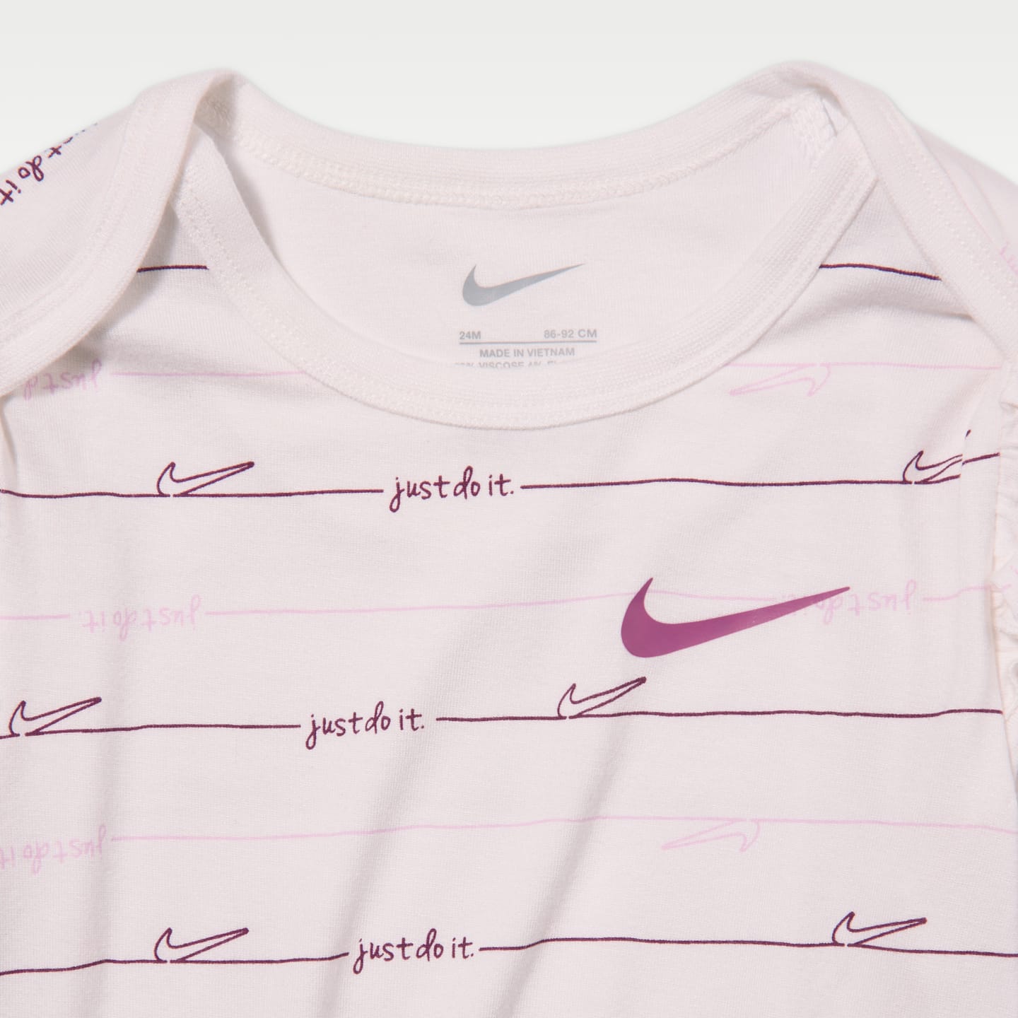 Комплект для малышей Nike Ready, Set, Grow! из 3 предметов с повязкой, 6-12 мес, цвет: Свекольный — фото 3