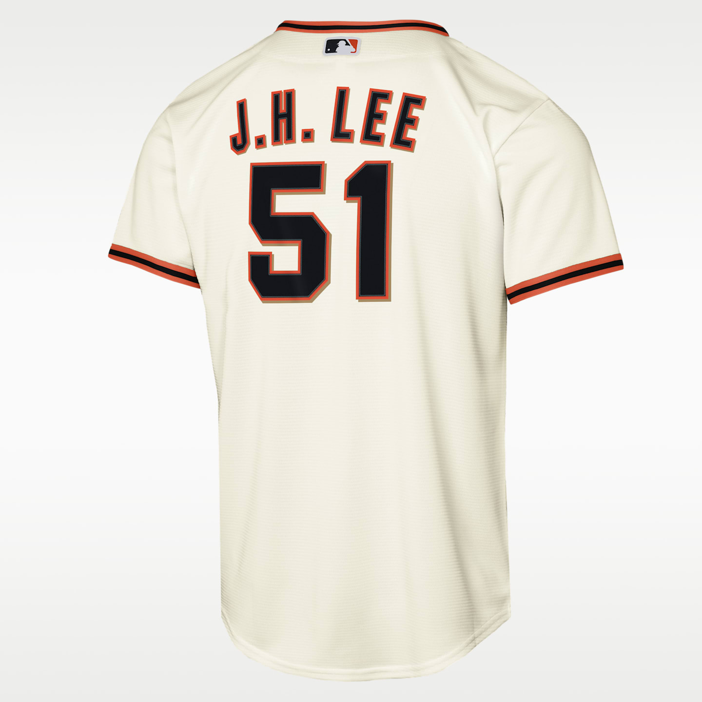 Детское джерси Nike MLB Jung Hoo Lee San Francisco Giants Baseline Home Replica, цвет: Кремовый — фото 2