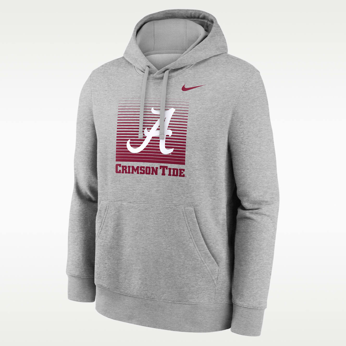 Мужские худи Alabama Primetime Nike College Pullover, цвет: Серый меланжевый — фото 1