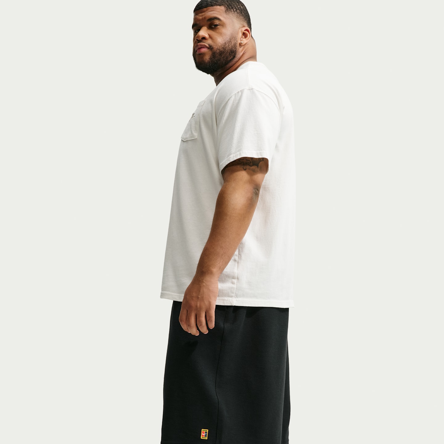Мужские шорты Nike Club Rules из махрового трикотажа, цвет: Чёрный / Обсидиановый — фото 9