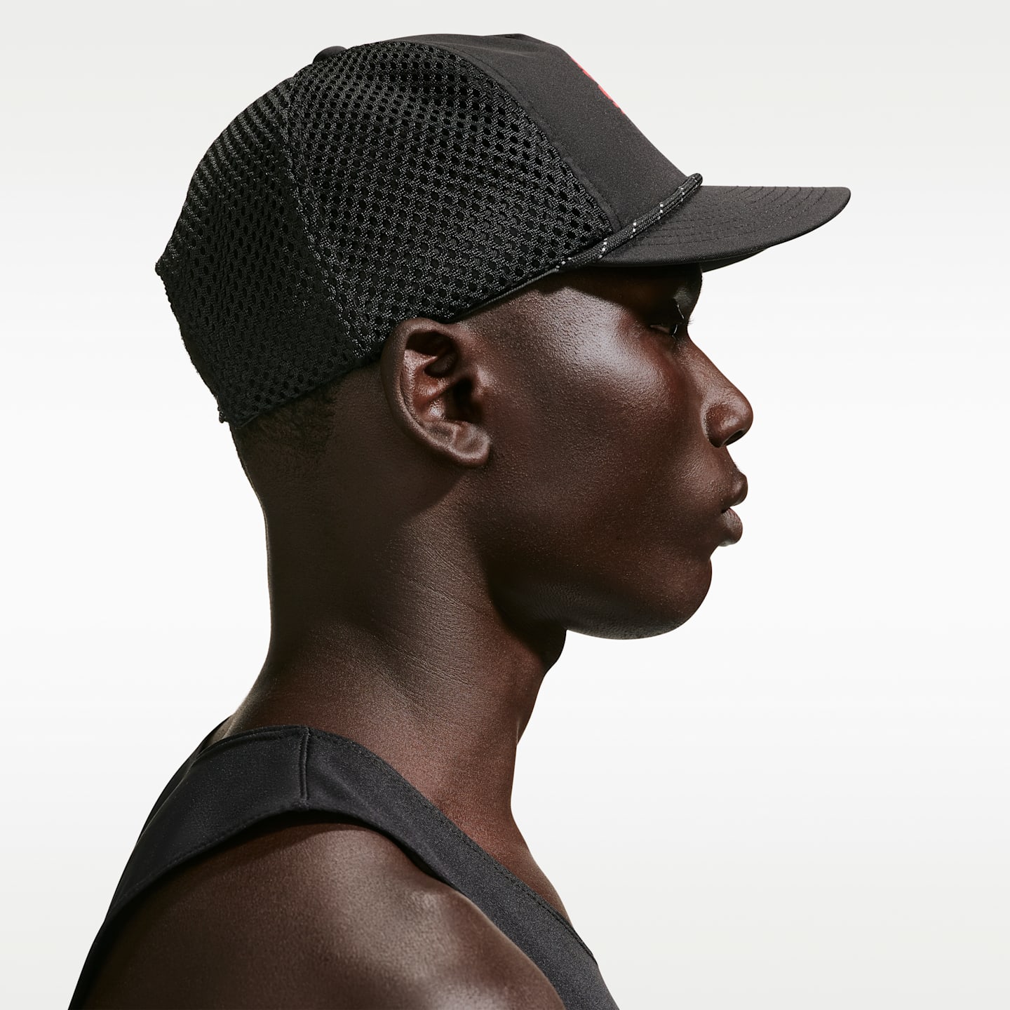 Кепка Nike Pro Dri-FIT Unstructured Happy Pace, цвет: Чёрный / Антрацитовый — фото 4