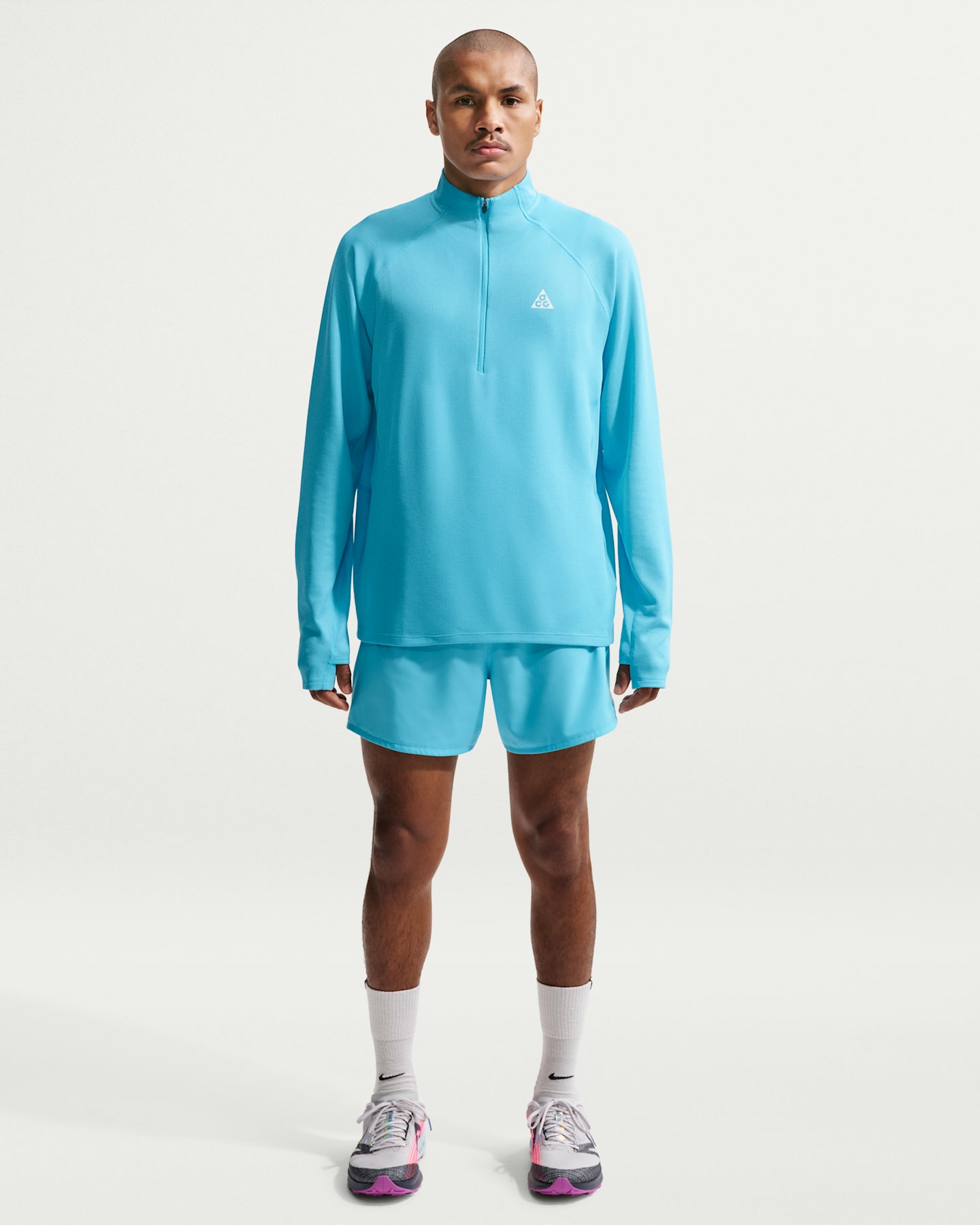 Мужские шорты Nike ACG Second Sunrise Dri-FIT ADV 5" со вшитыми плавками, цвет: Синий / Снежный белый — фото 7