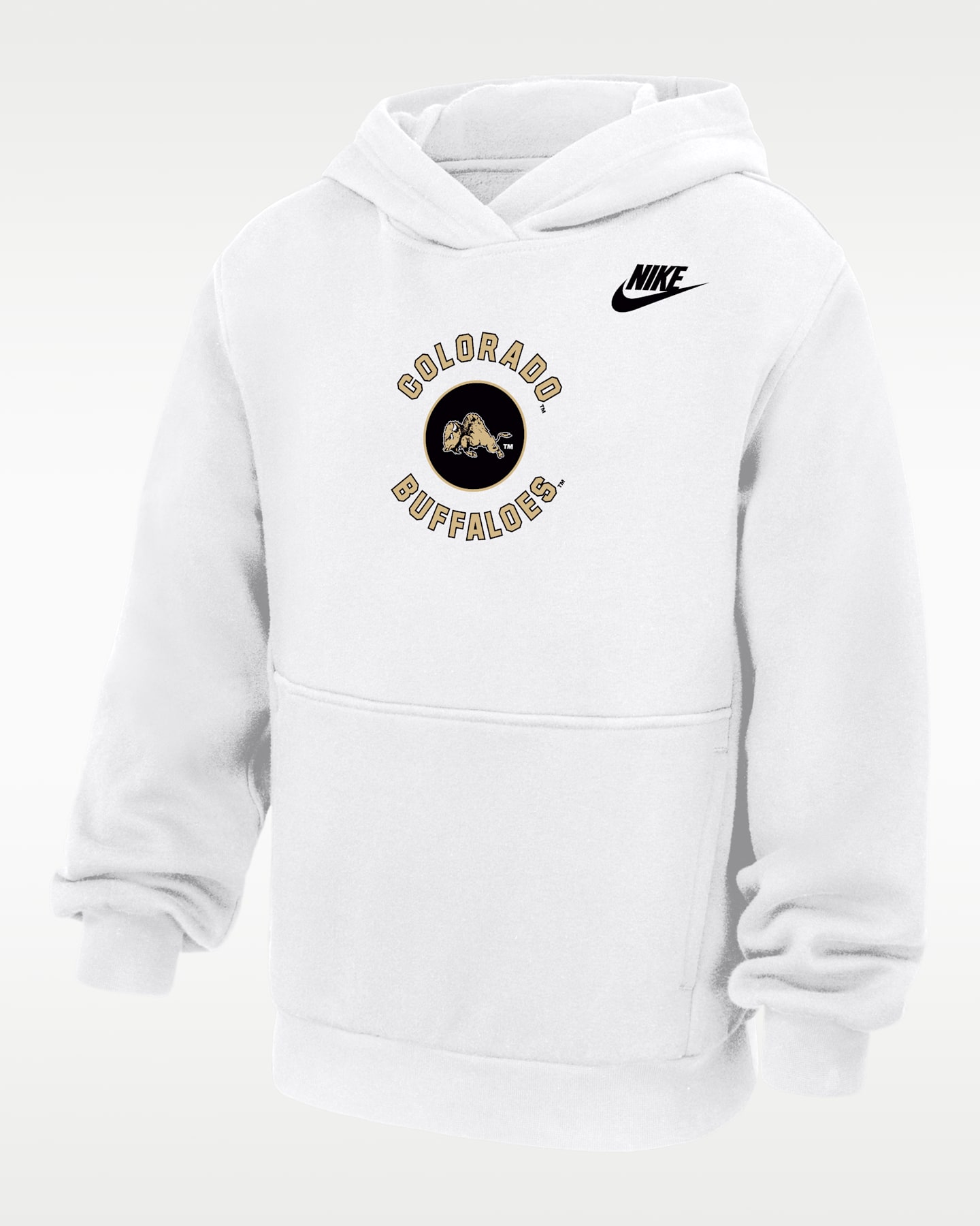 Детское худи Nike Colorado Buffaloes Club Pullover Fleece, цвет: Белый — фото 2
